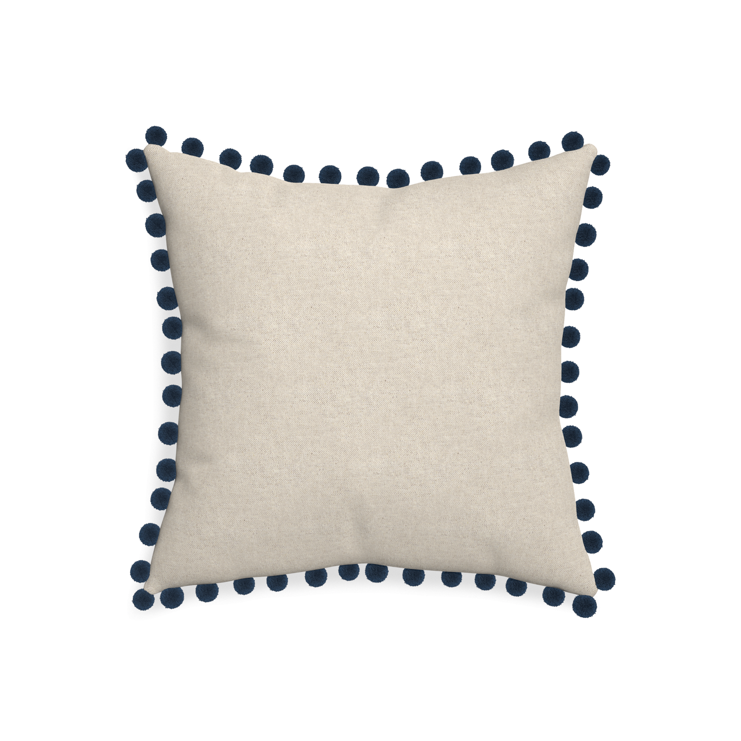 20-square oat custom light brownpillow with c on white background