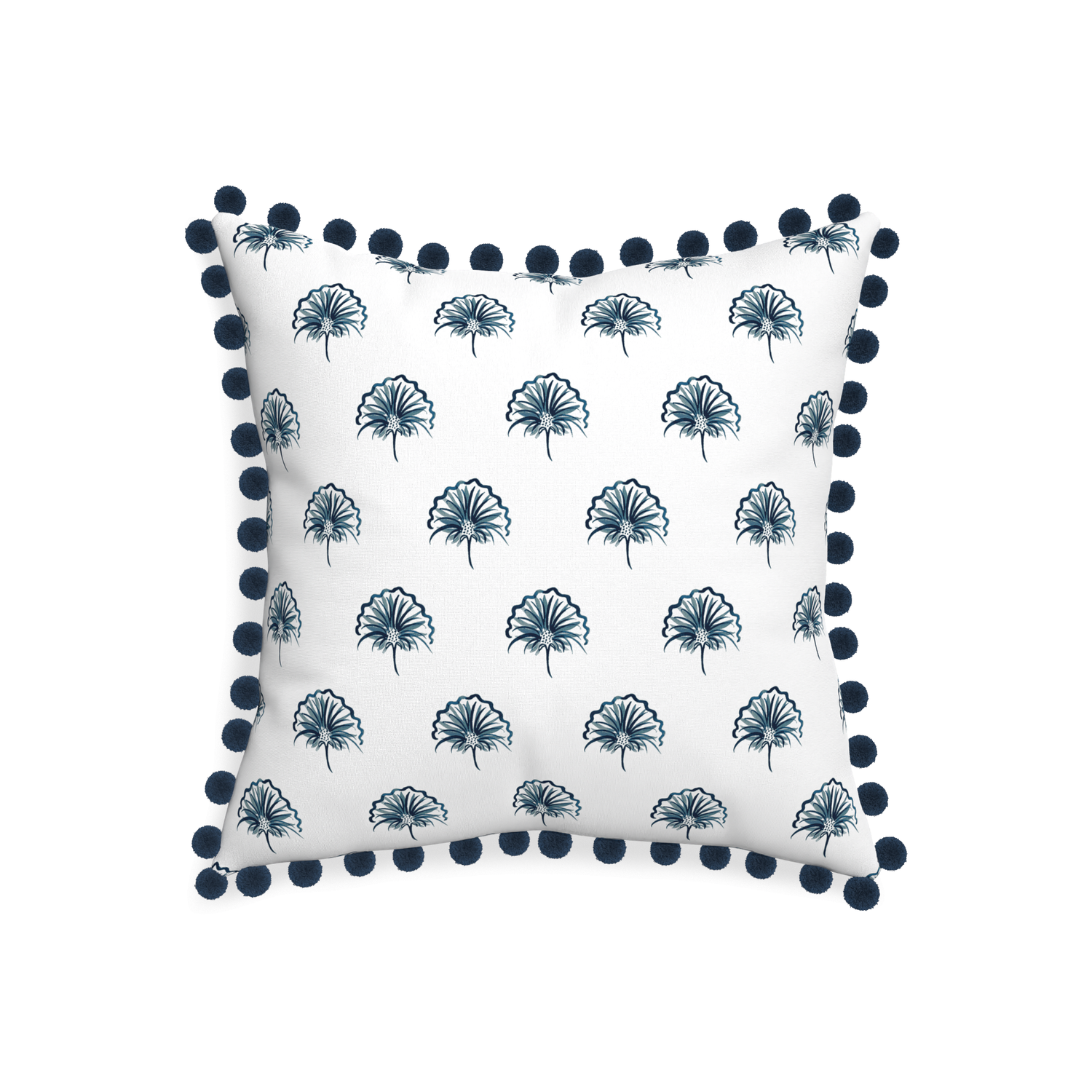 20-square penelope midnight custom floral navypillow with c on white background