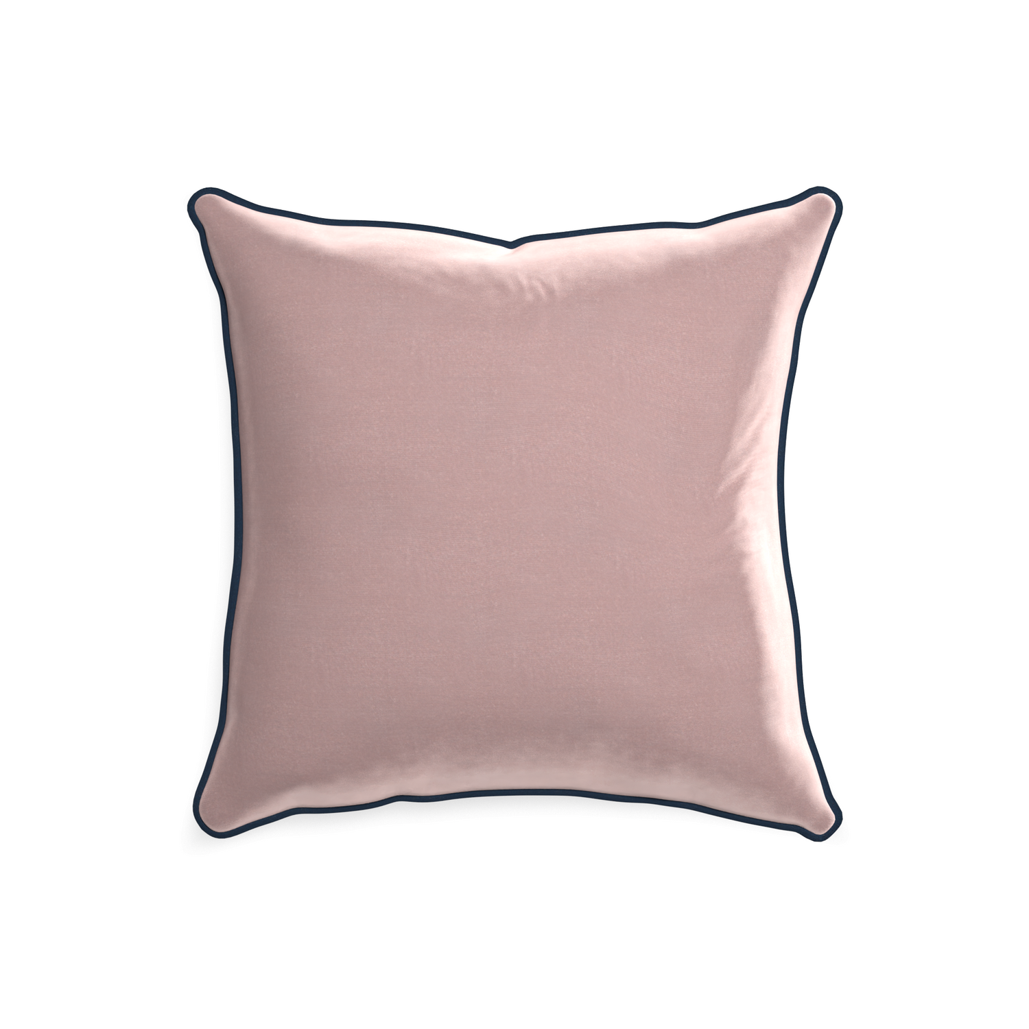 20-square mauve velvet custom mauvepillow with c piping on white background