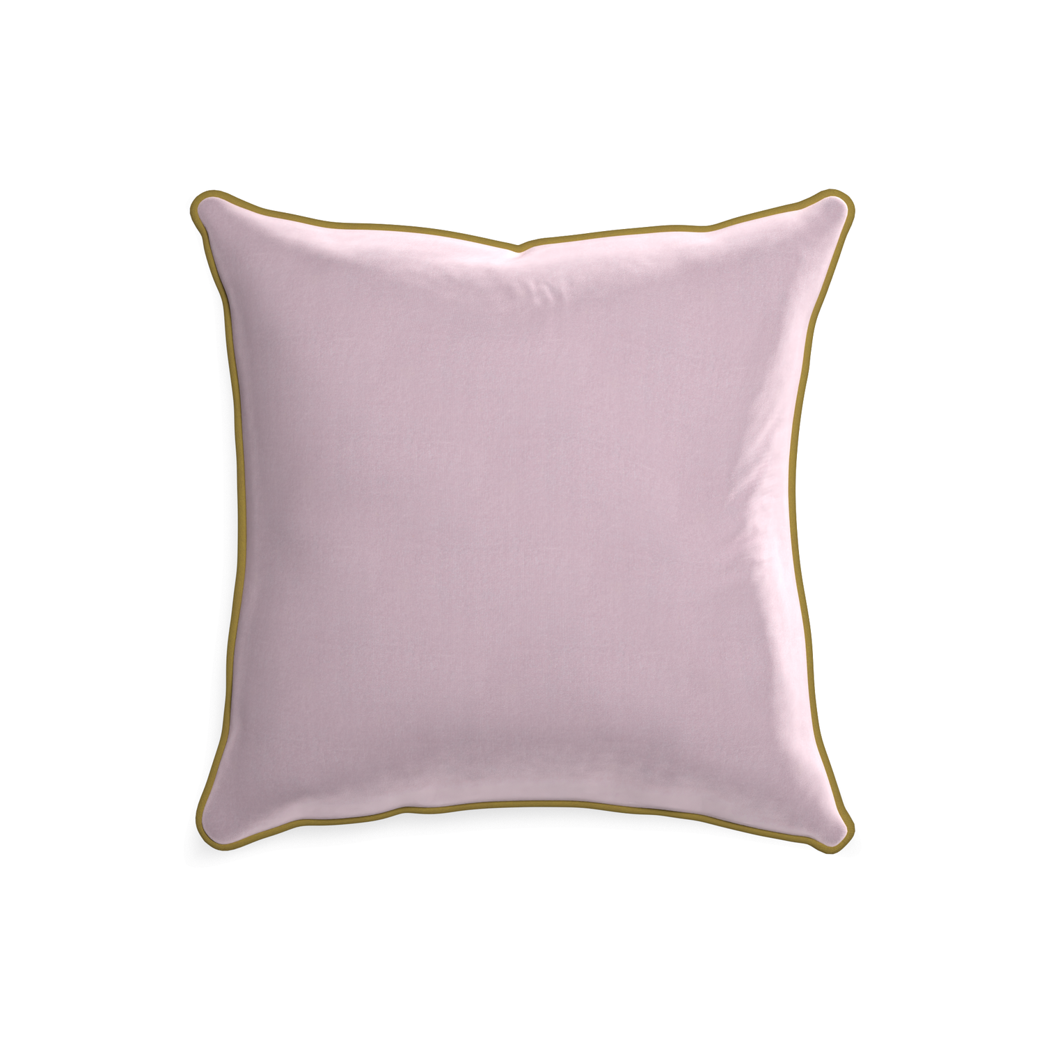 20-square lilac velvet custom lilacpillow with c piping on white background