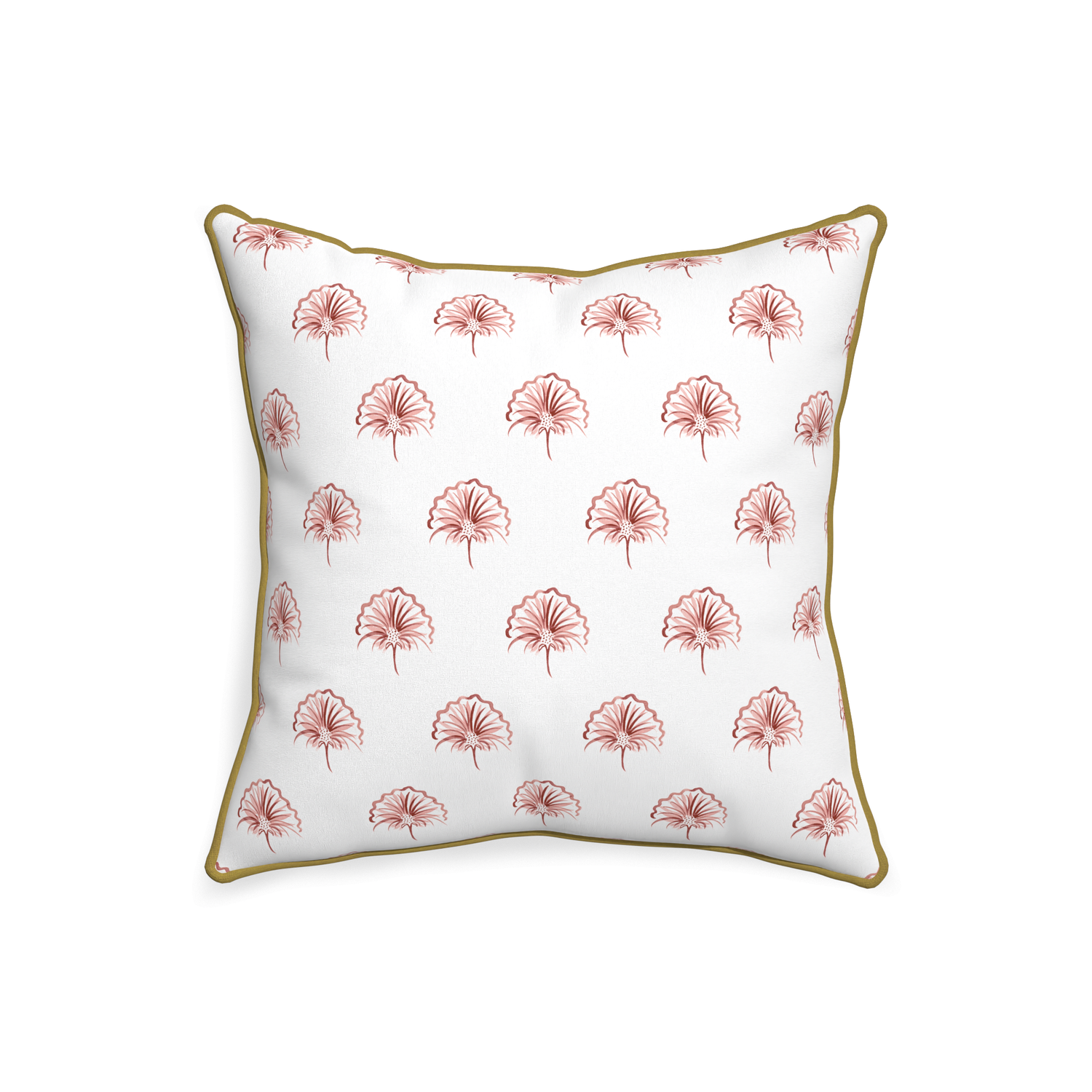 20-square penelope rose custom floral pinkpillow with c piping on white background