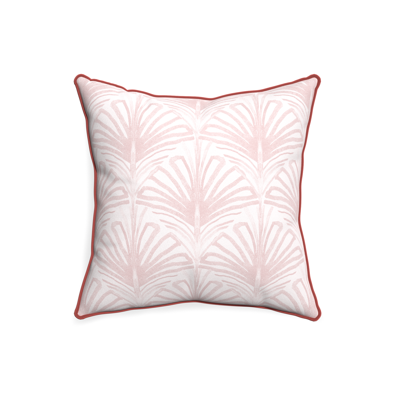 20-square suzy rose custom pillow with c piping on white background