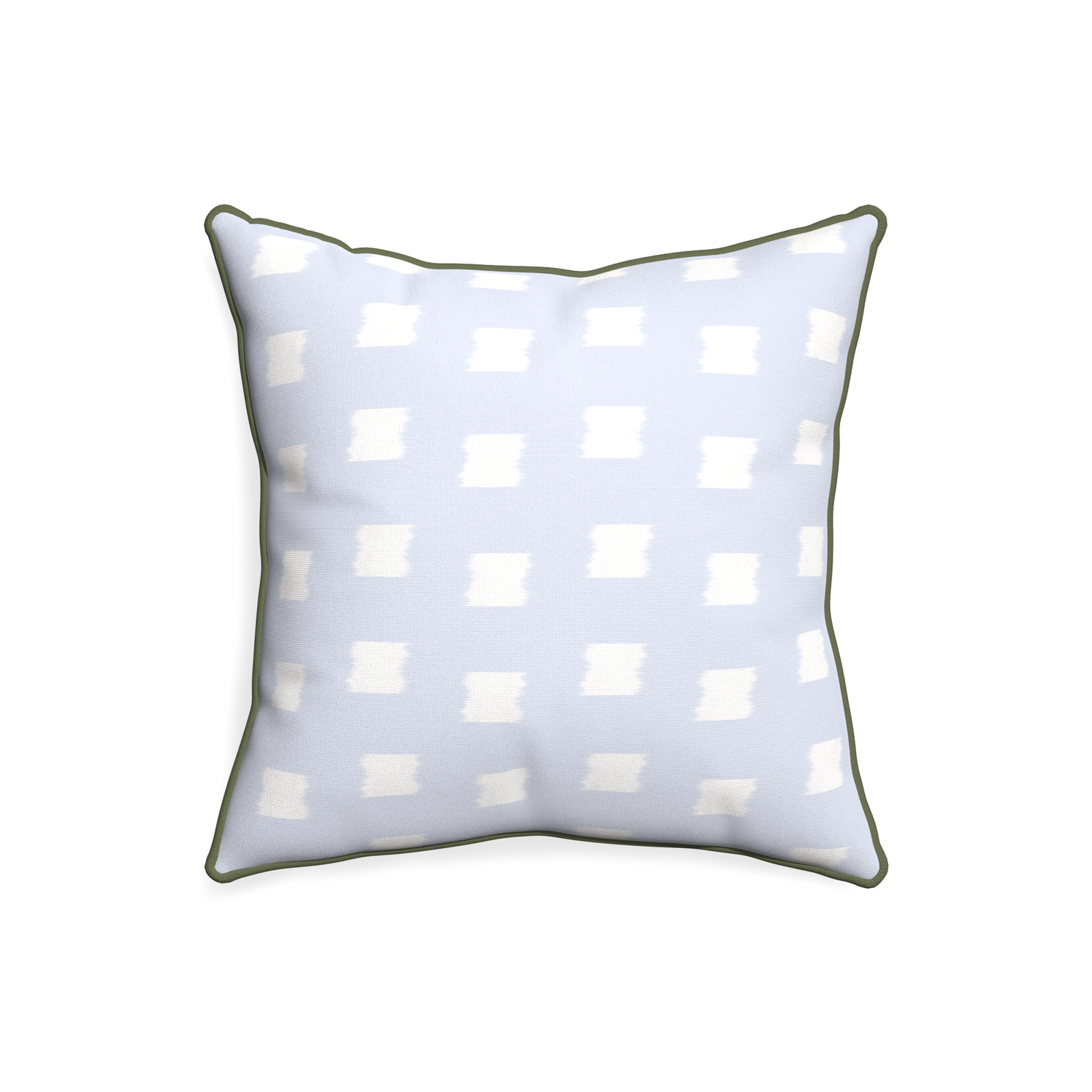 20-square denton custom sky blue patternpillow with f piping on white background