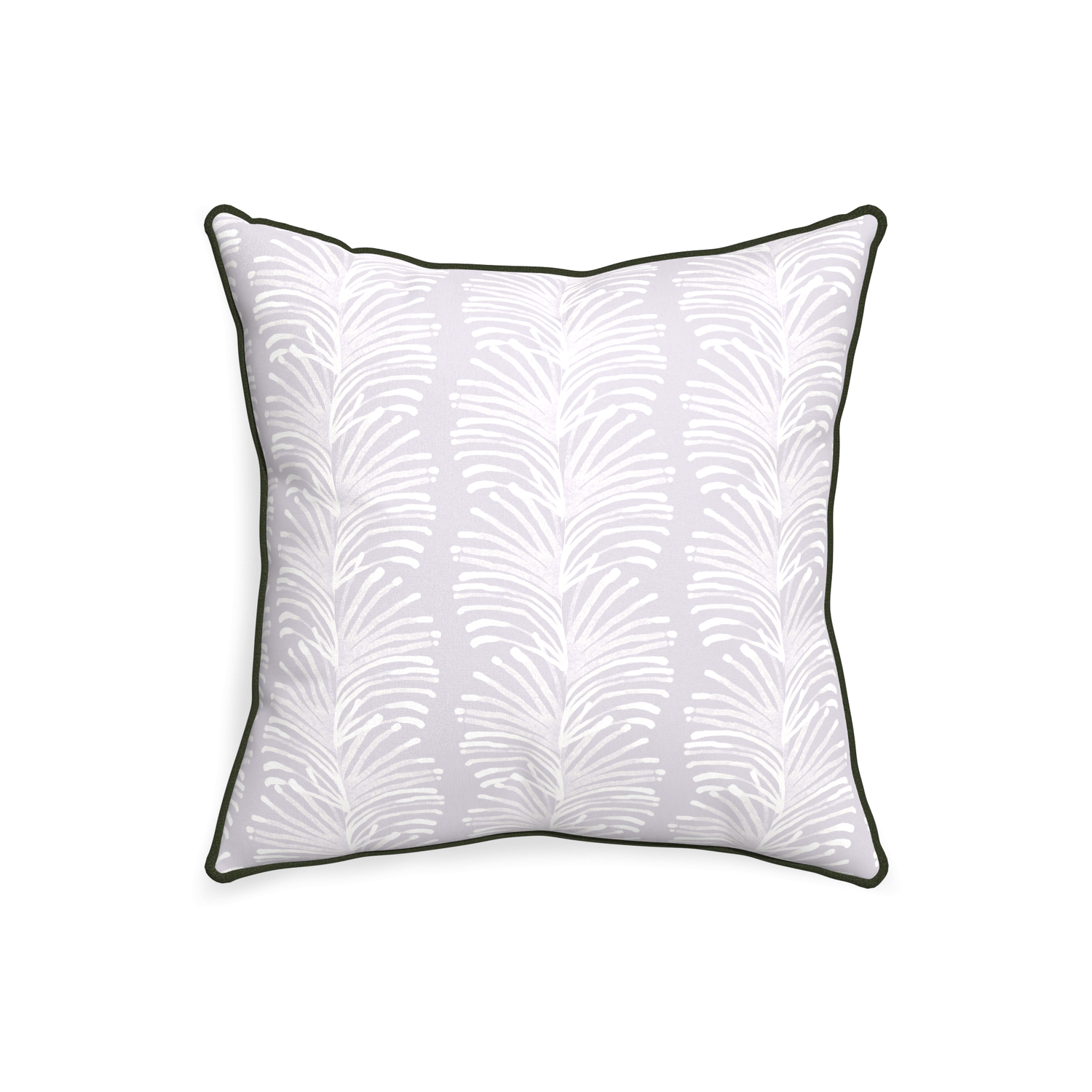 20-square emma lavender custom lavender botanical stripepillow with f piping on white background