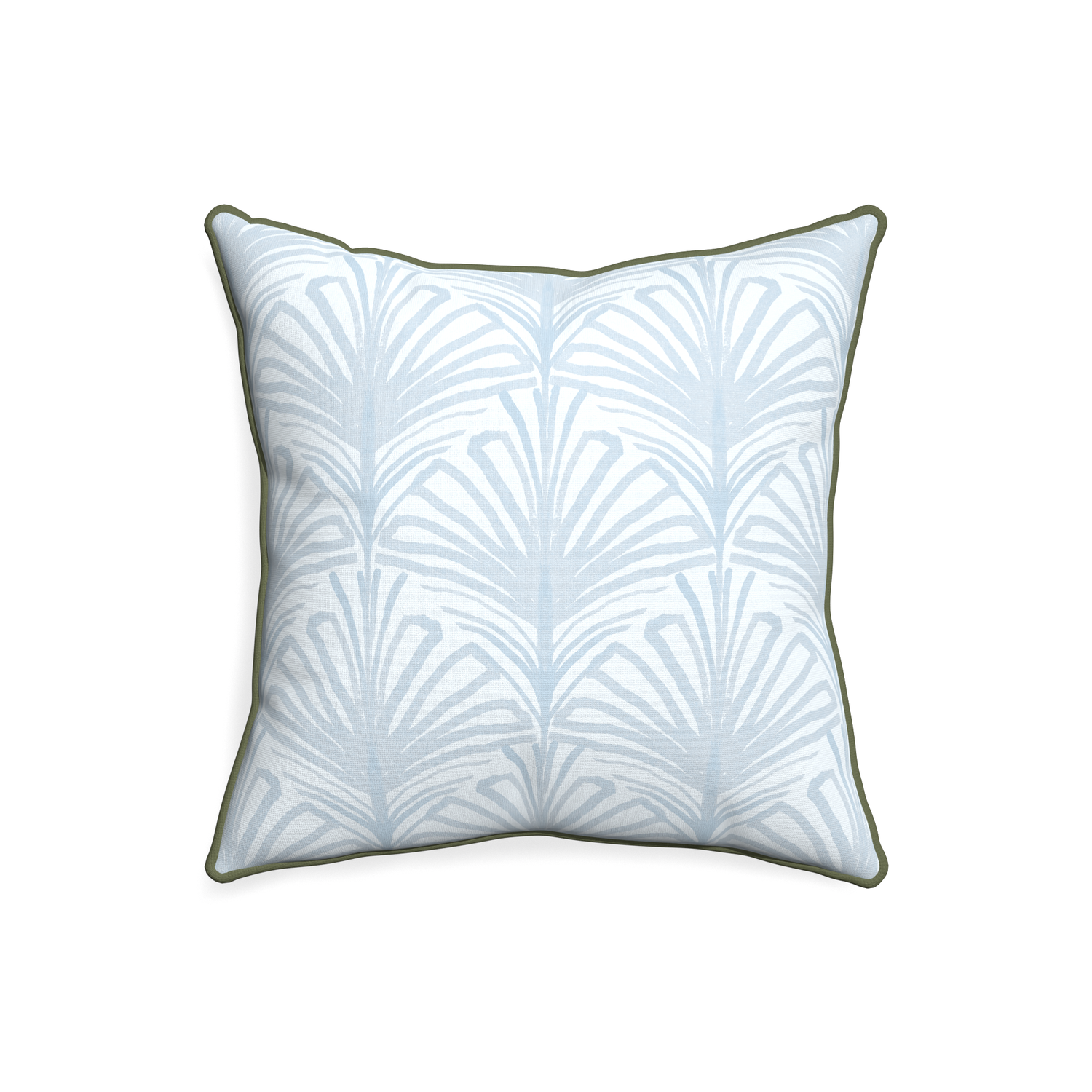 20-square suzy sky custom pillow with f piping on white background