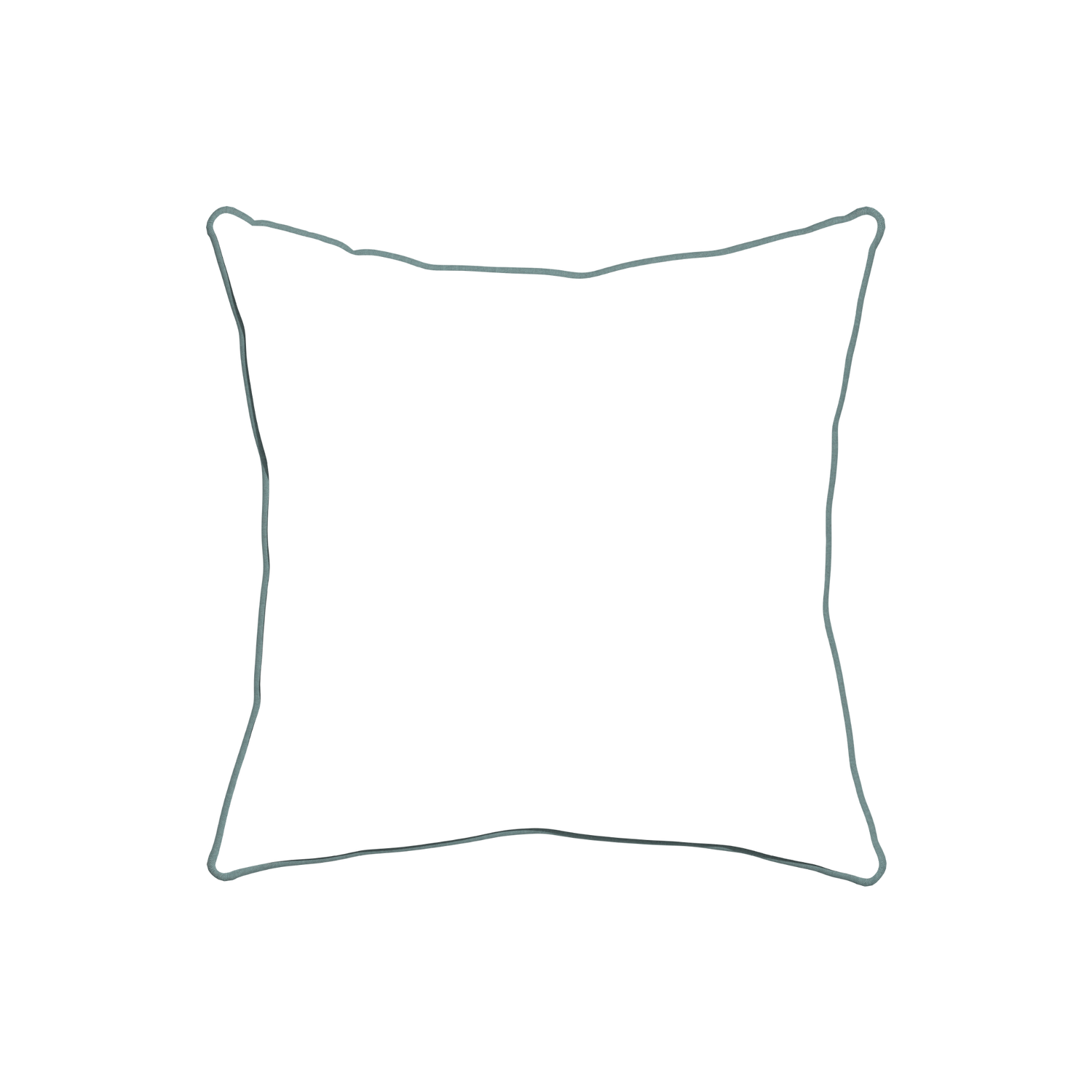 20-square hayes sea salt custom blue geometric pillow with harbor piping on white background