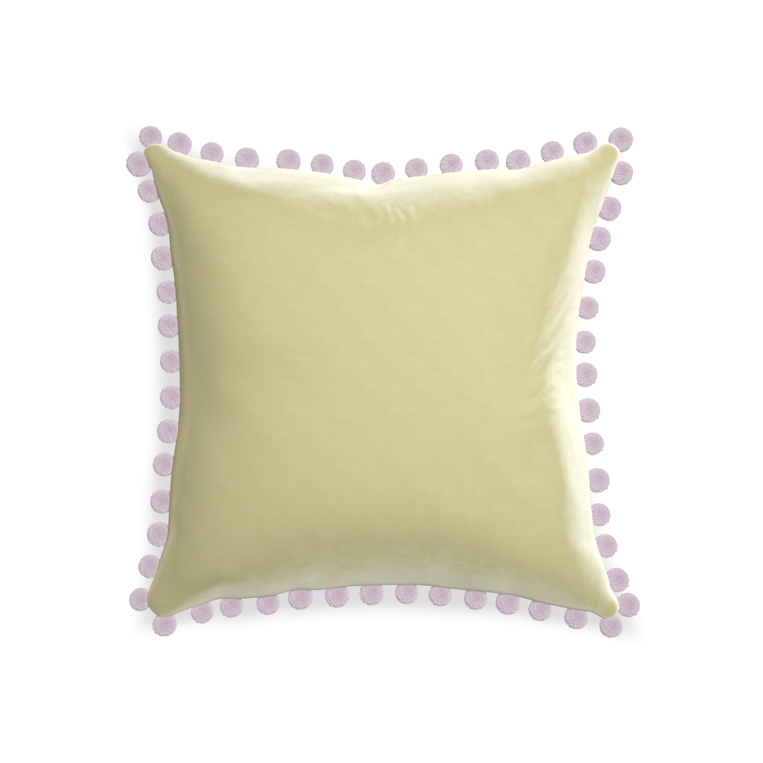 20-square pear velvet custom pillow with l on white background