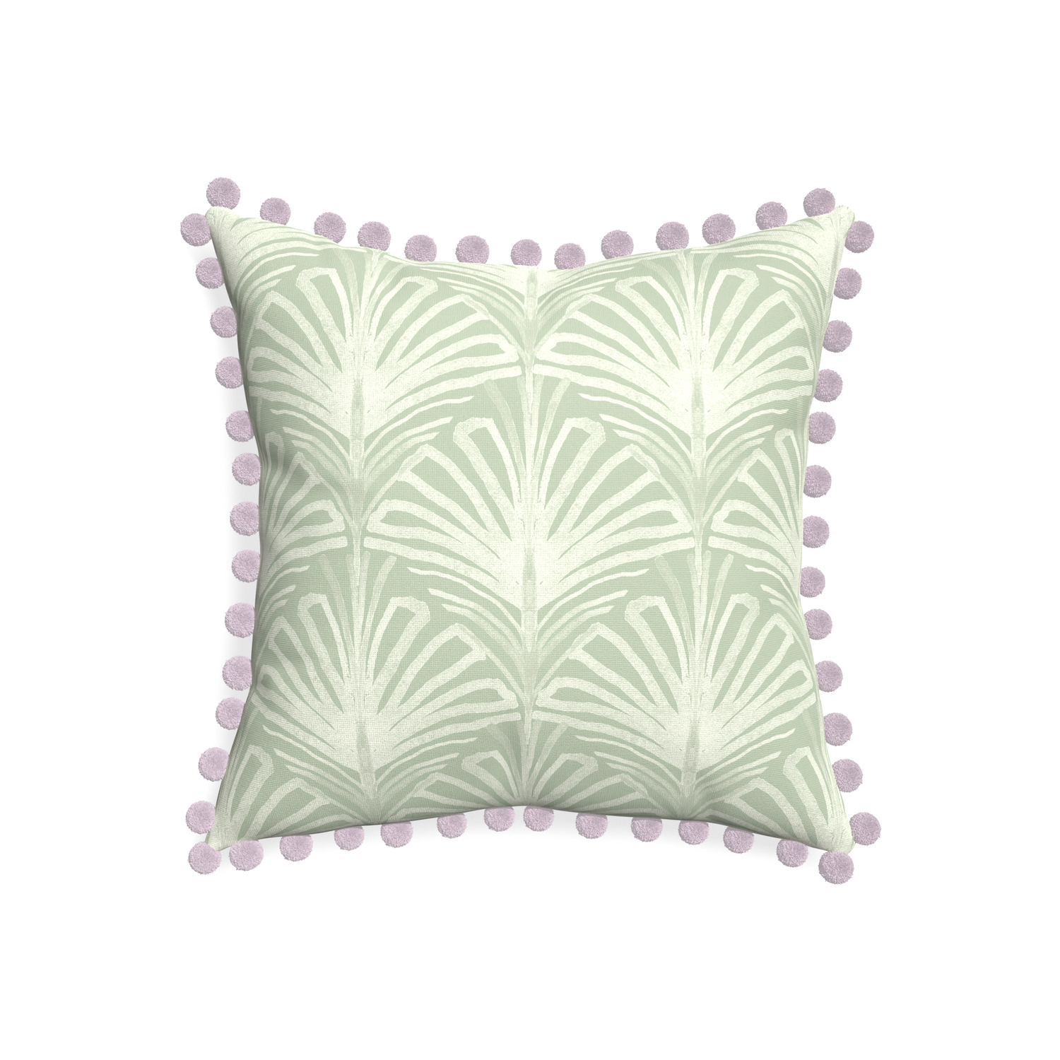 20-square suzy sage custom sage green palmpillow with l on white background