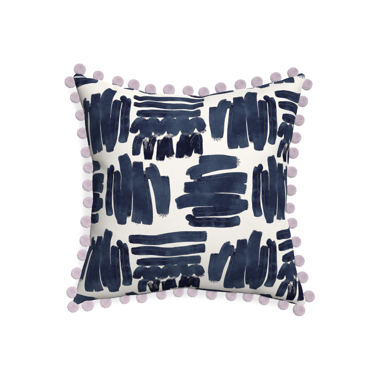 20-square warby custom pillow with l on white background