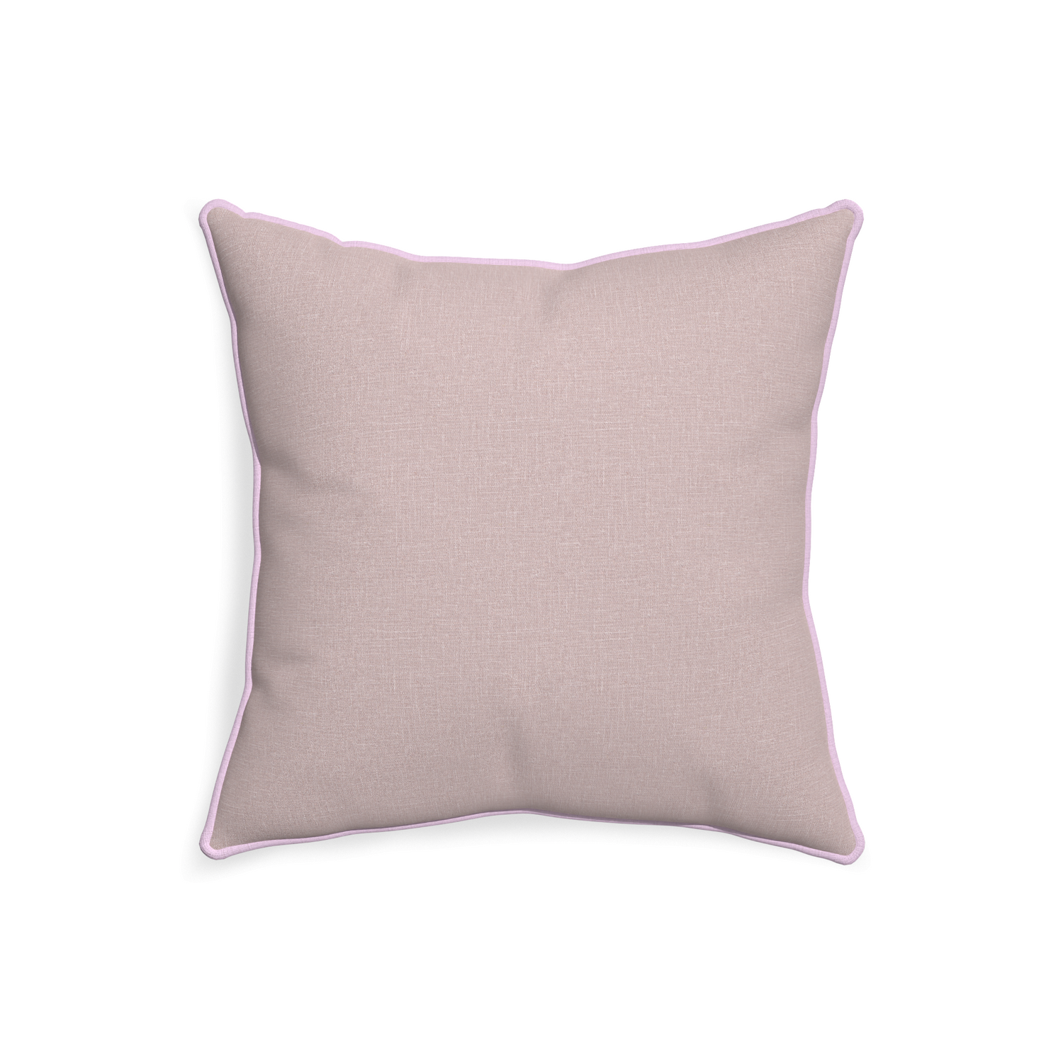 20-square orchid custom mauve pinkpillow with l piping on white background