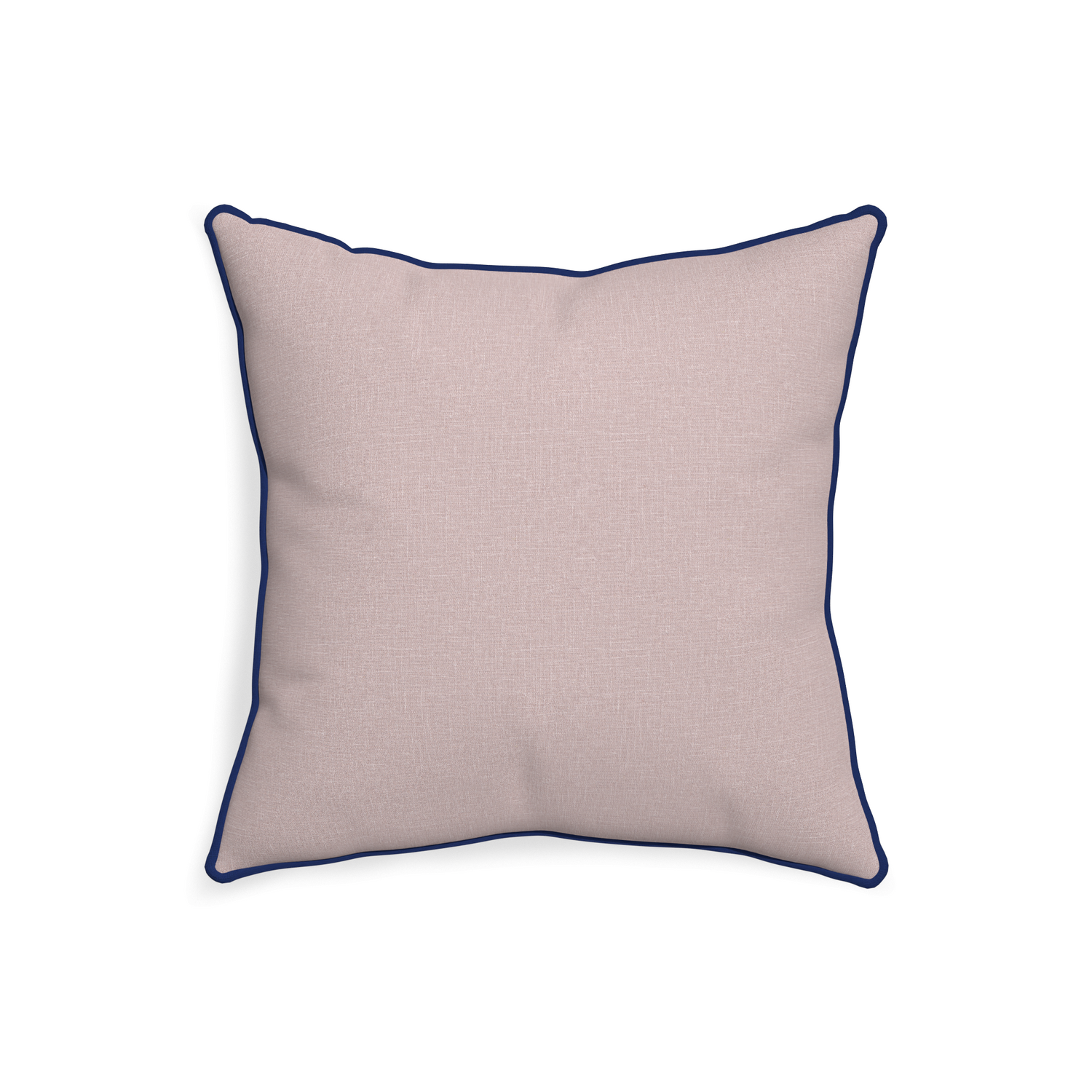 20-square orchid custom mauve pinkpillow with midnight piping on white background
