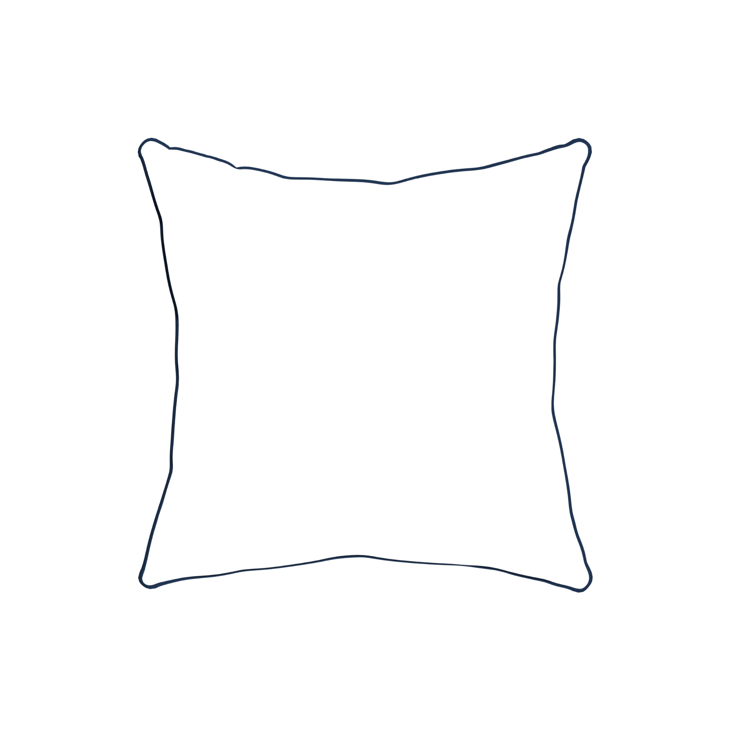 20-square hayes sea salt custom blue geometric pillow with midnight piping on white background