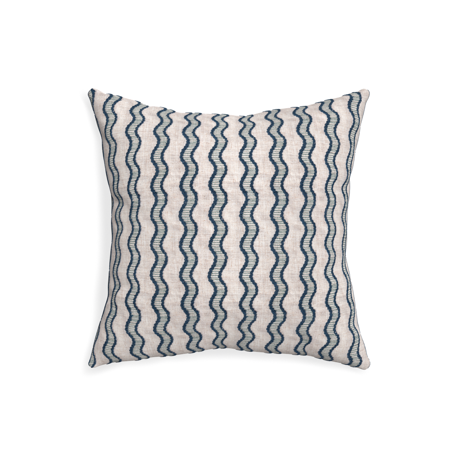 20-square beatrice custom embroidered wavepillow with none on white background