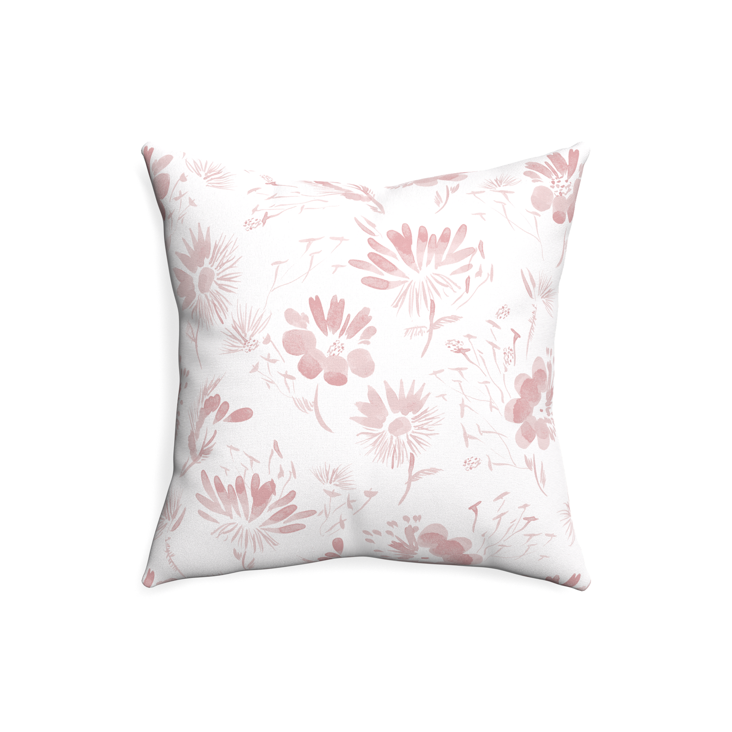 20-square blake custom pink floralpillow with none on white background