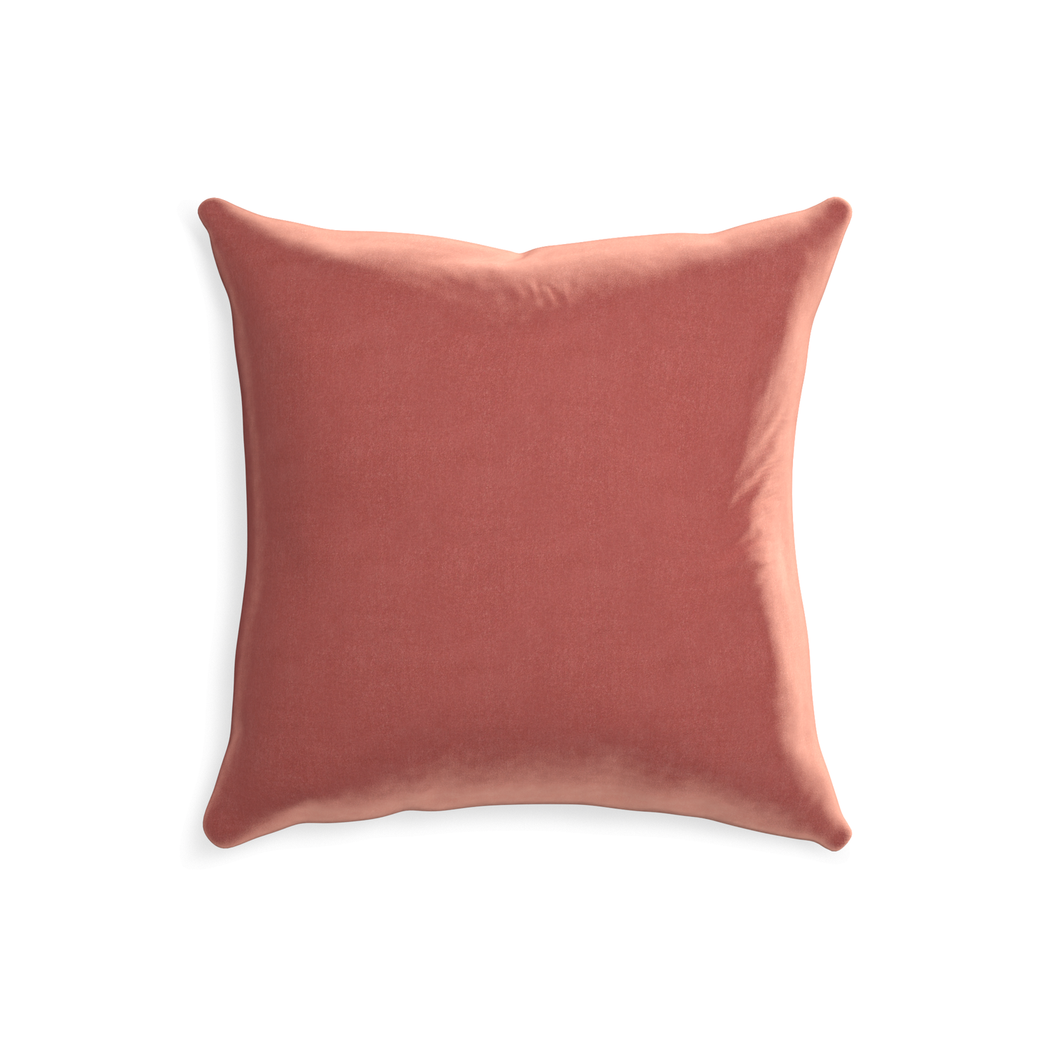 20-square cosmo velvet custom coralpillow with none on white background