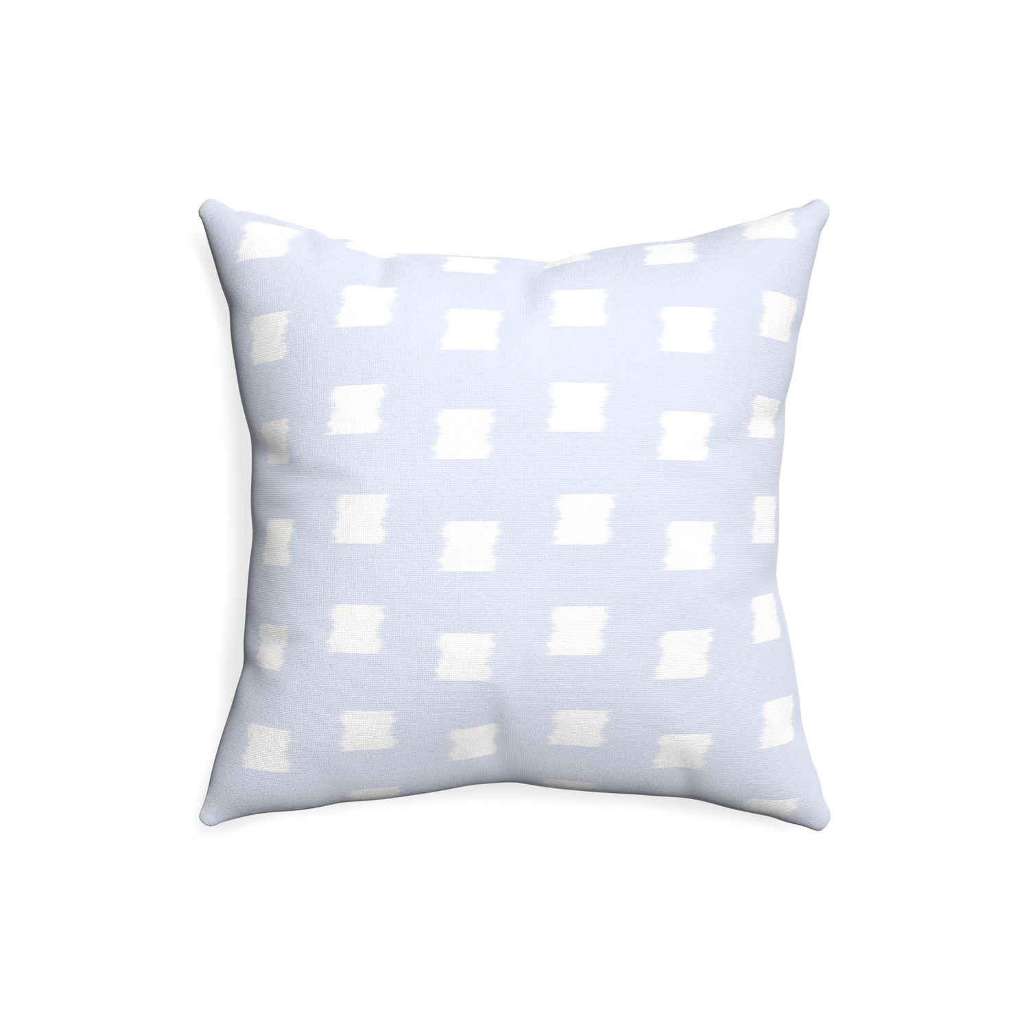 20-square denton custom sky blue patternpillow with none on white background