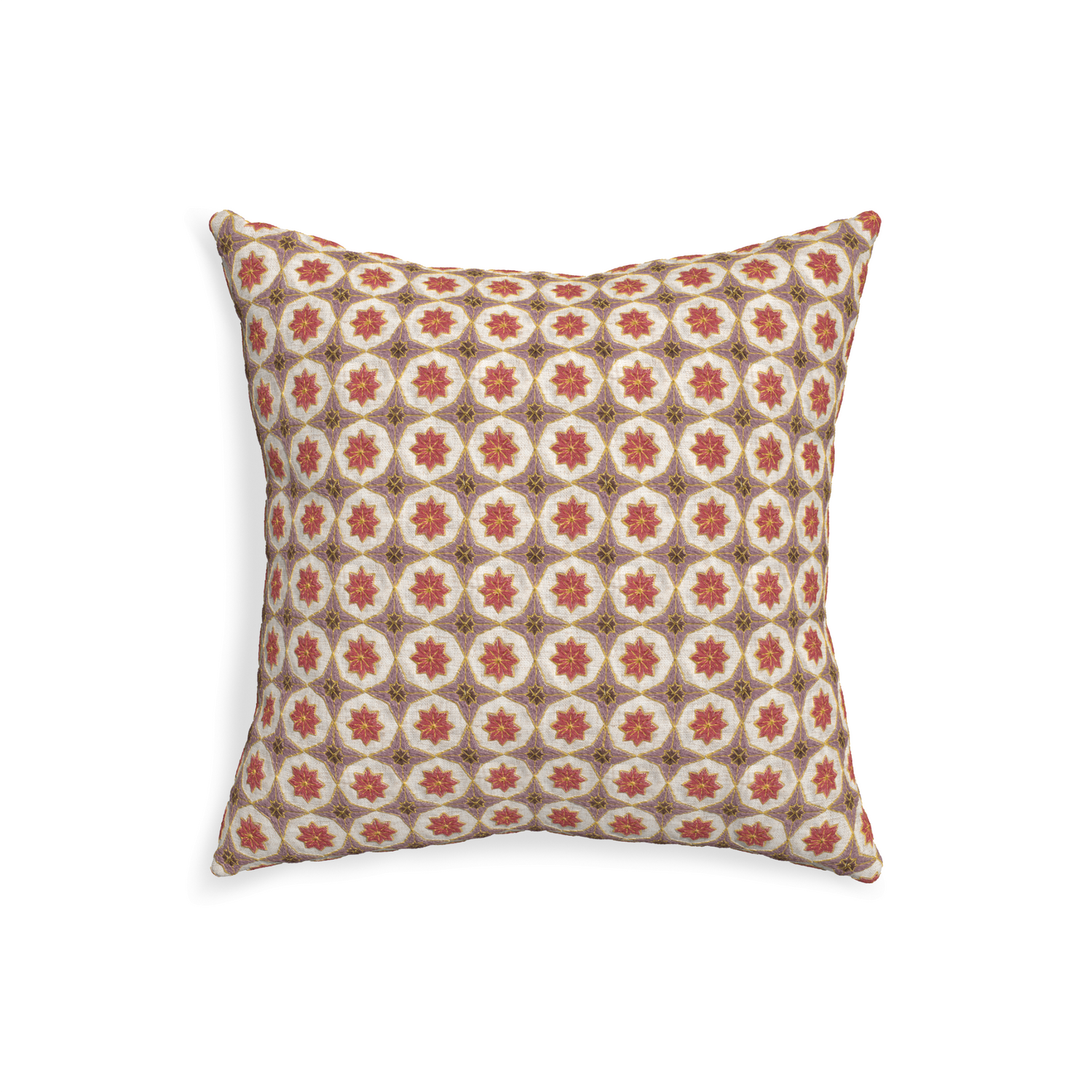 20-square hayes coral custom coral geometricpillow with none on white background