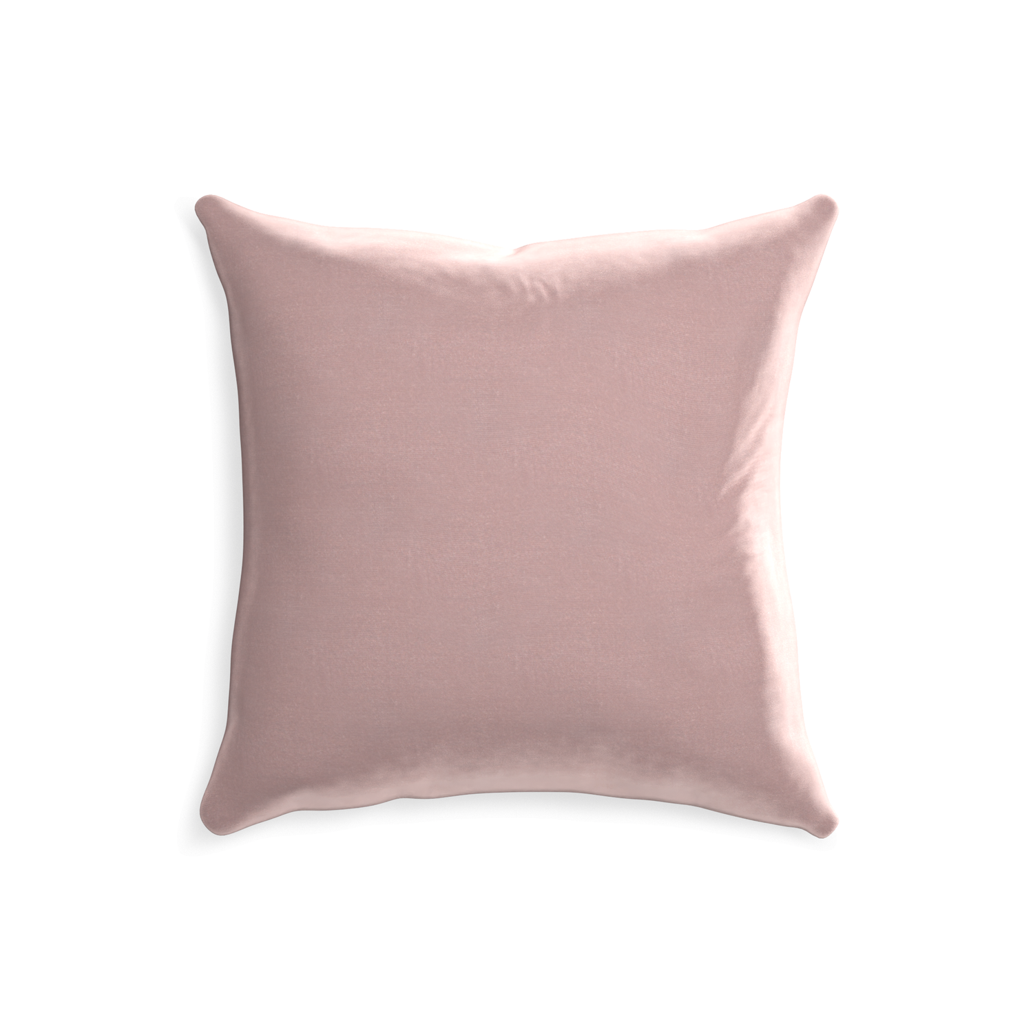 square mauve velvet pillow