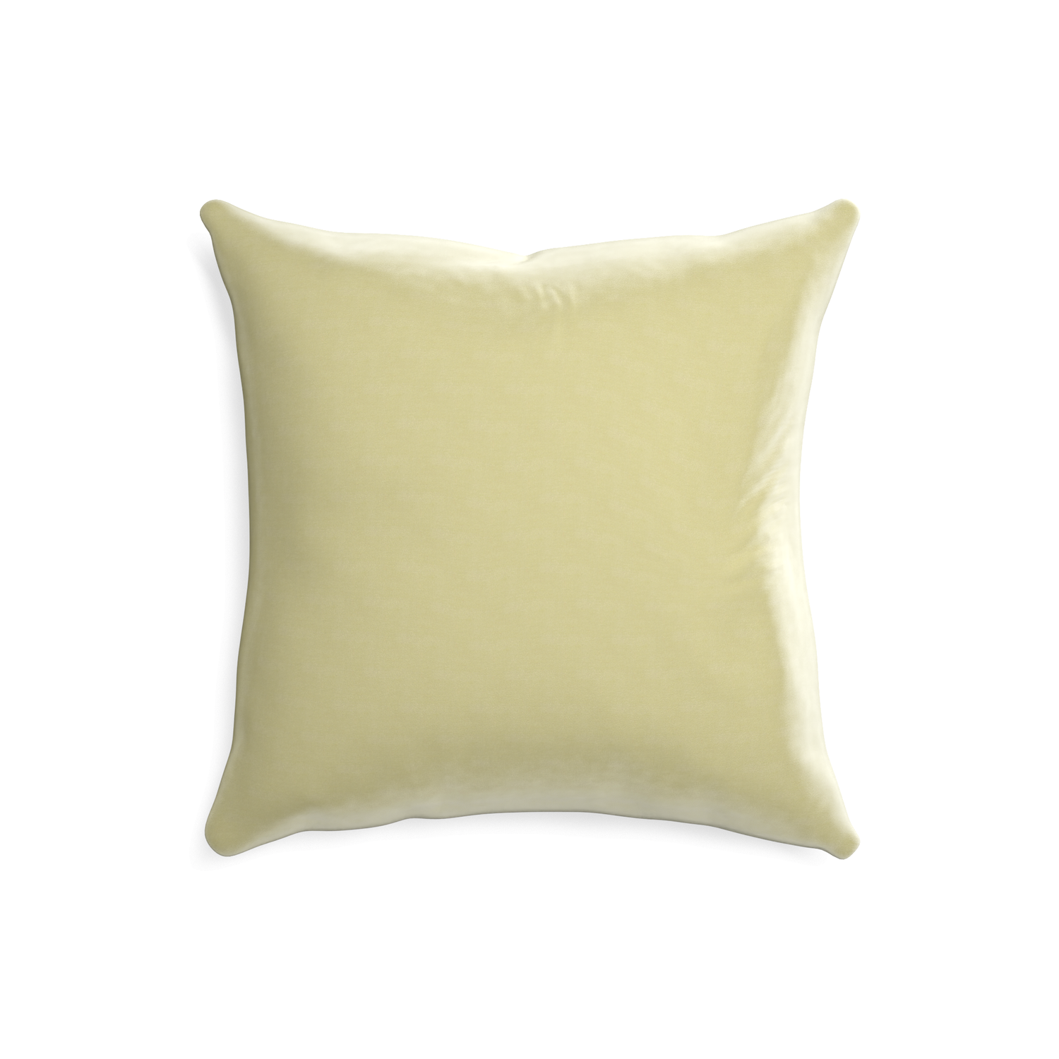 square light green velvet pillow 