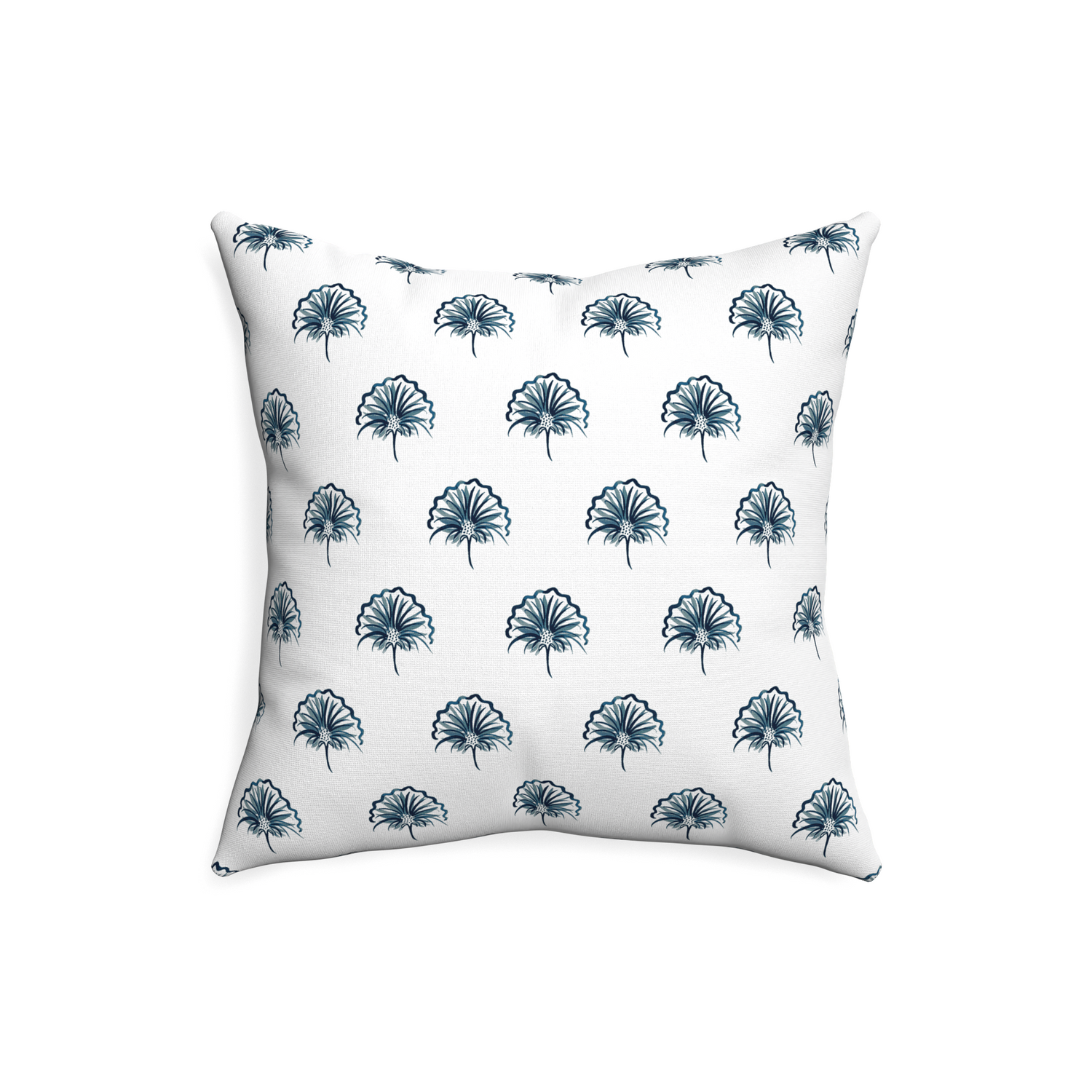 20-square penelope midnight custom floral navypillow with none on white background