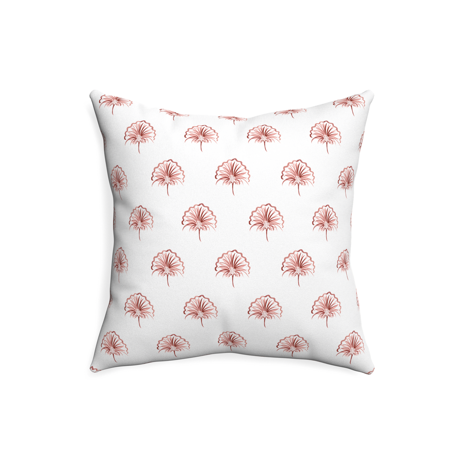 20-square penelope rose custom pillow with none on white background