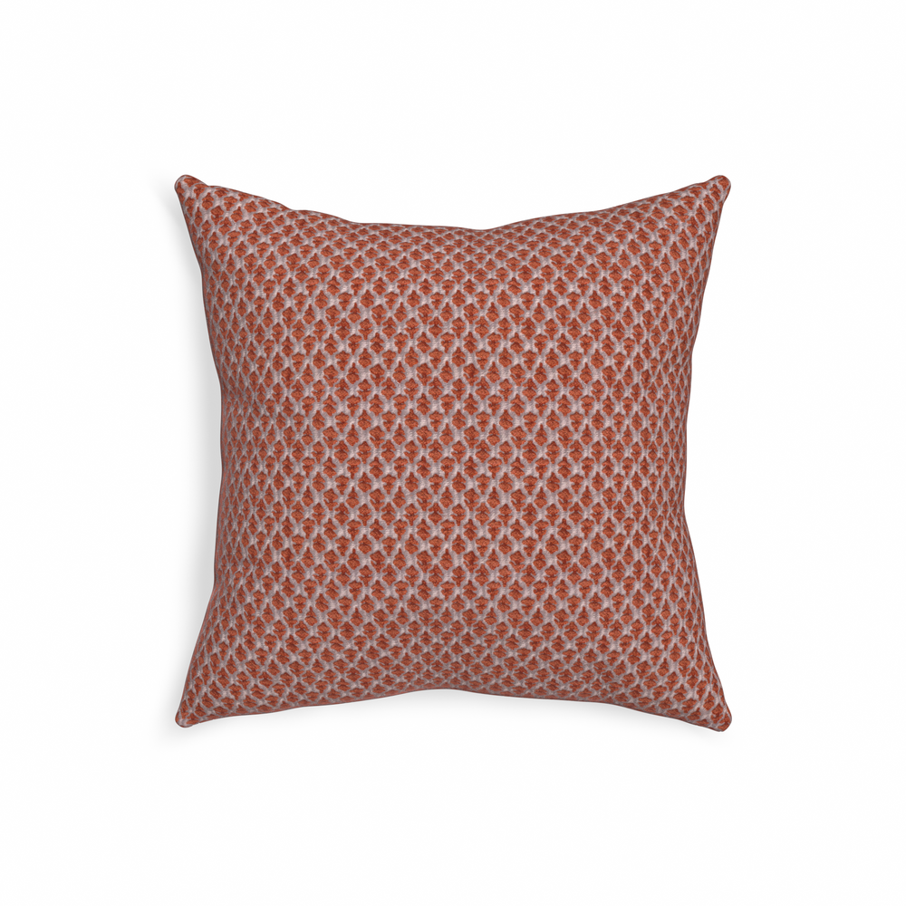20-square quinn ginger custom pillow with n on white background