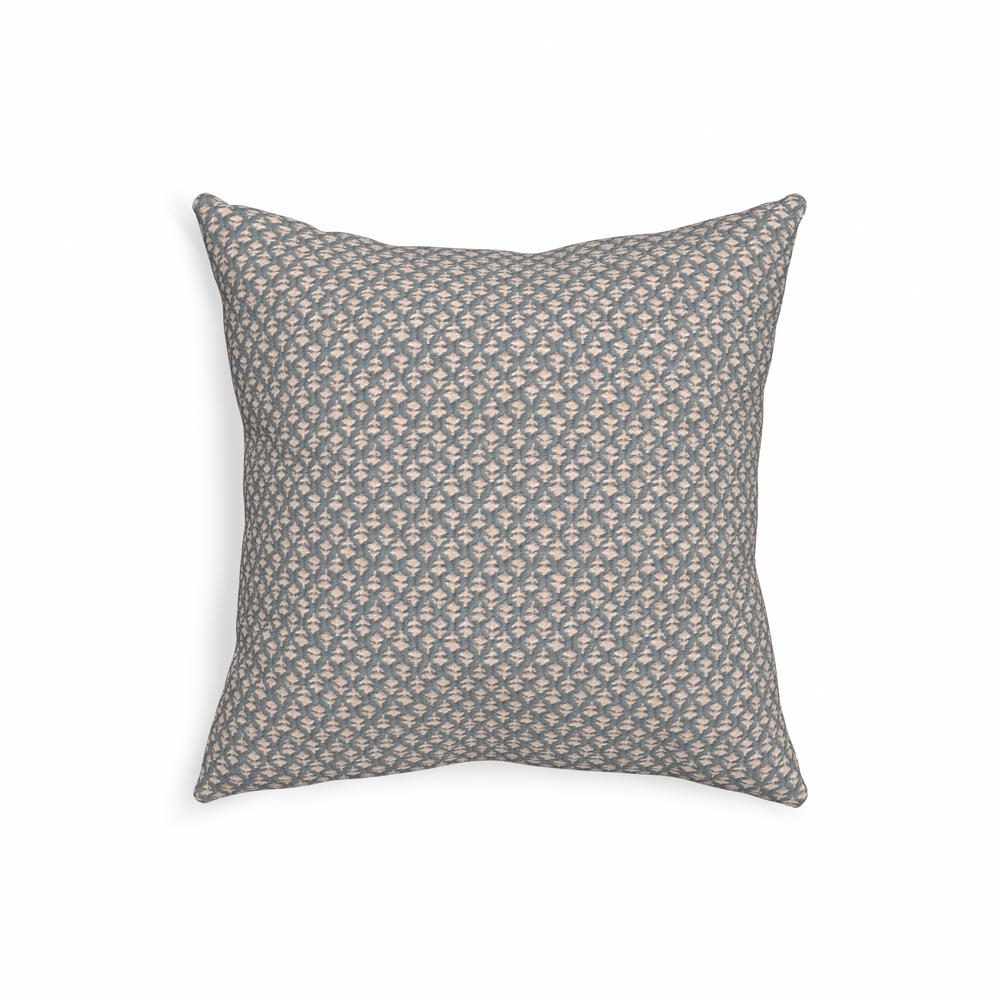 20-square quinn steel custom pillow with n on white background