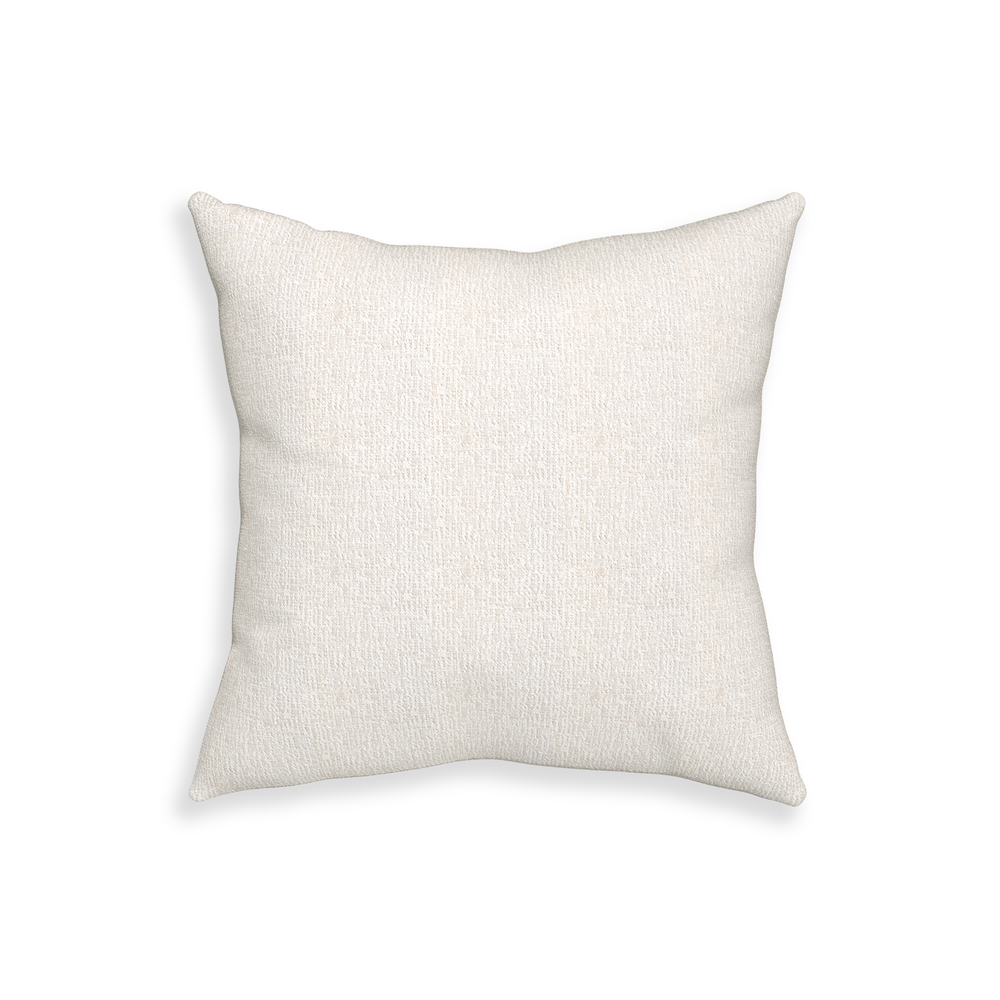 20-square sand custom pillow with n on white background