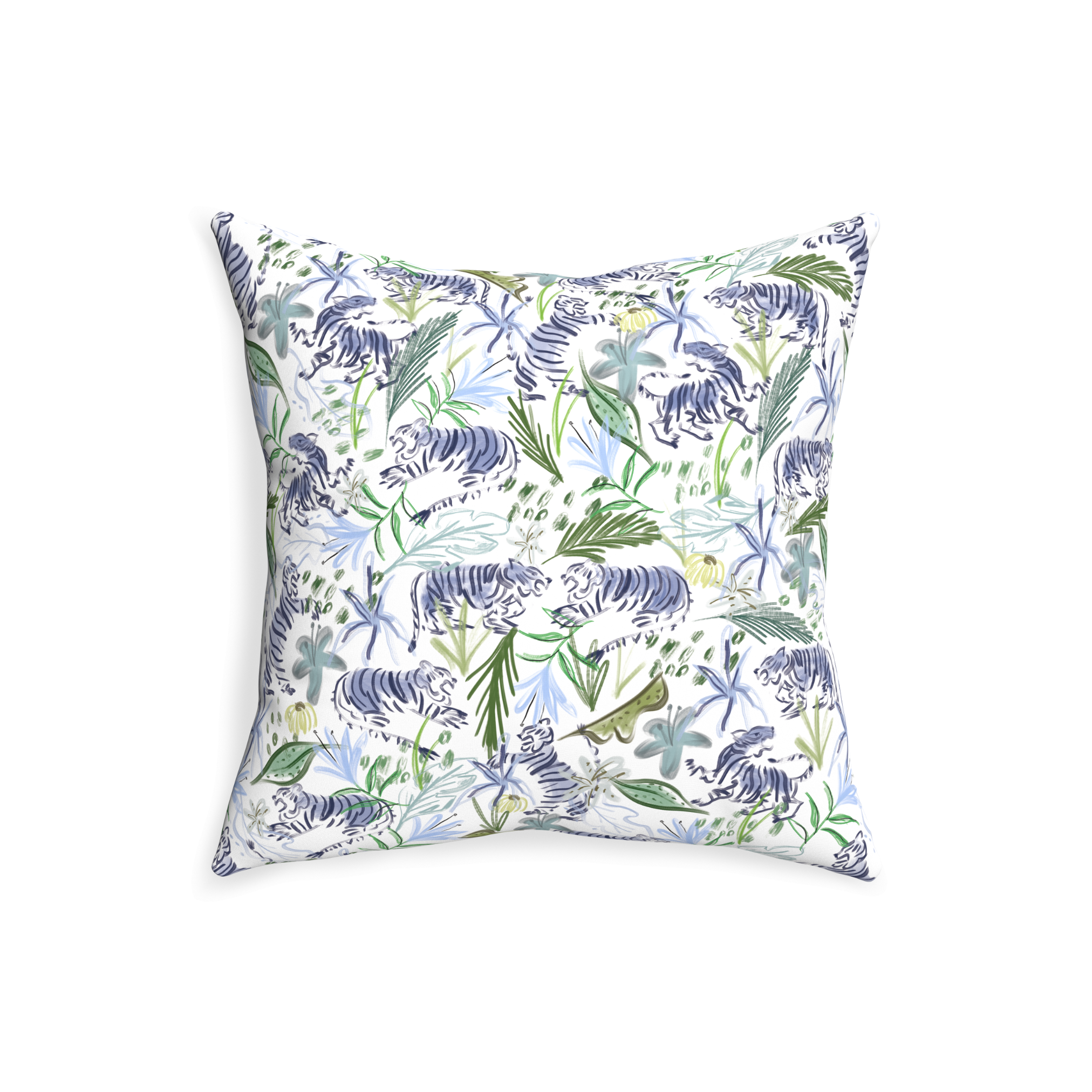 Pillow Printed Cotton Frida Green - Thumbnail 3