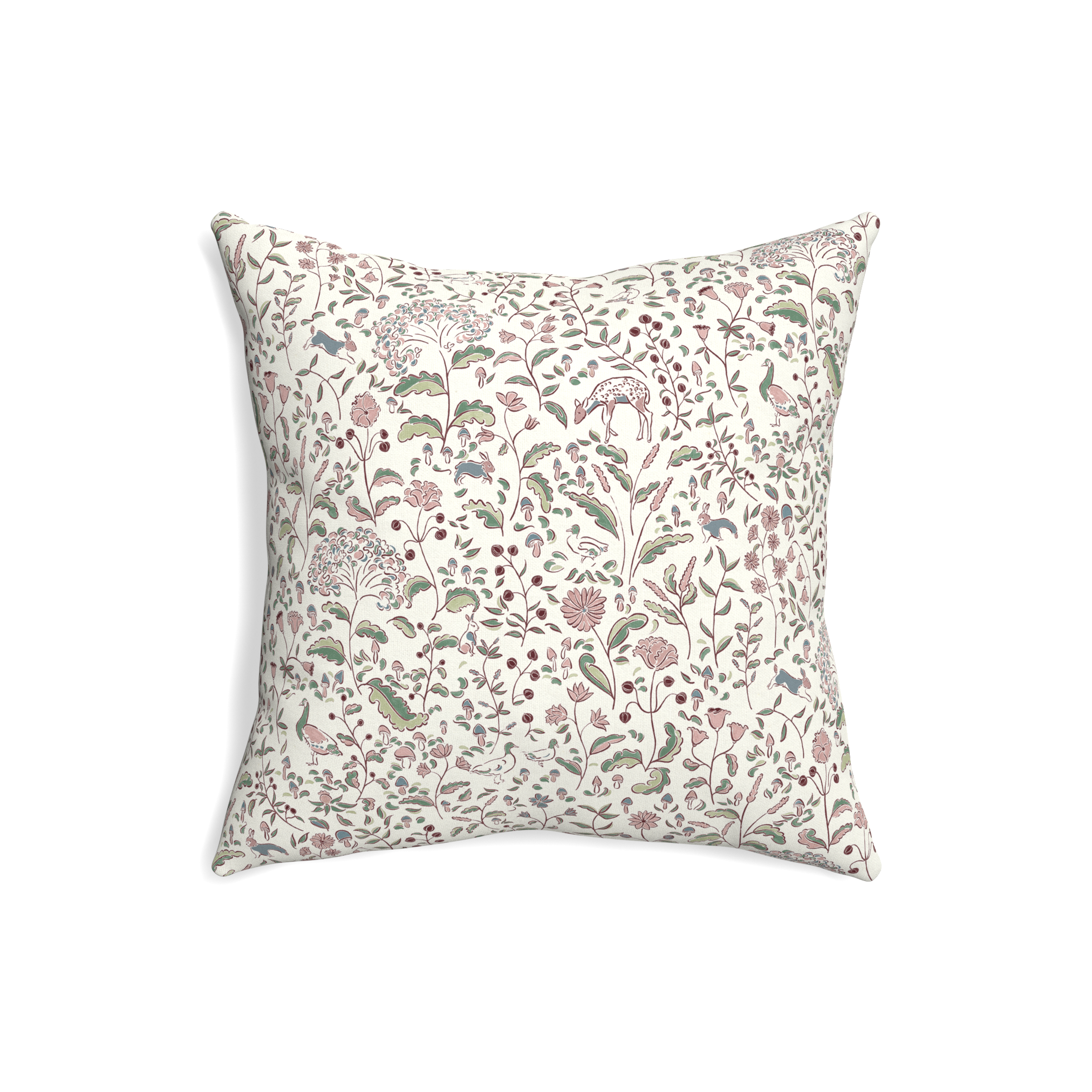 Pillow Printed Cotton Ruby Burgundy Custom - Thumbnail 2