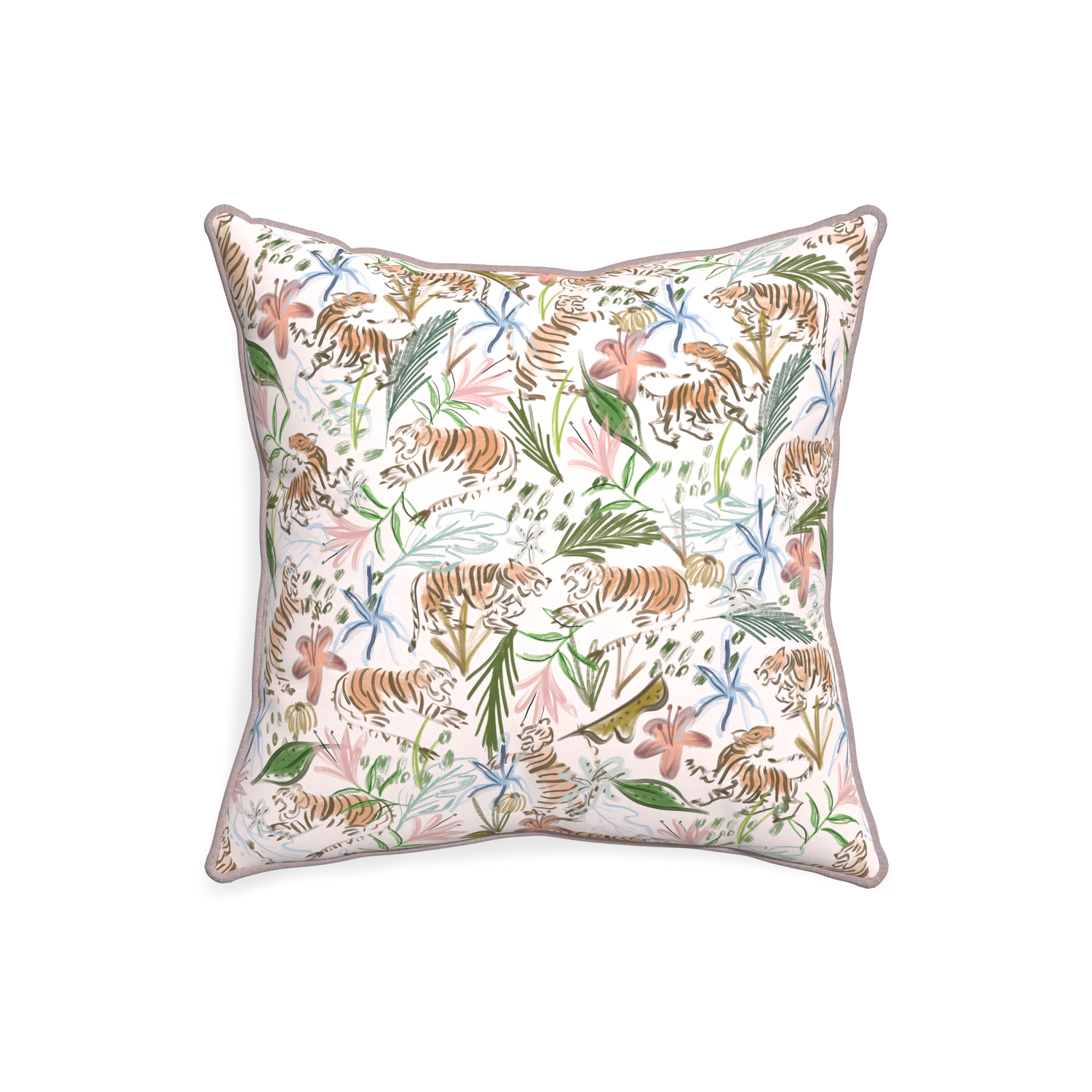 20-square frida pink custom pink chinoiserie tigerpillow with orchid piping on white background