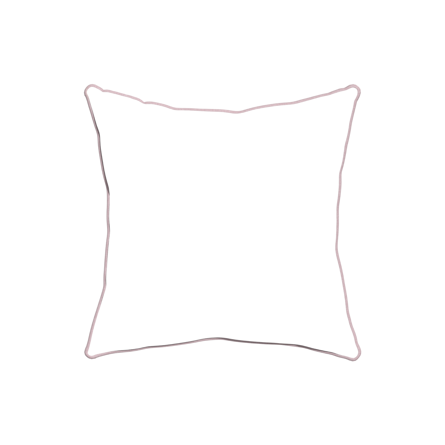 20-square hayes coral custom coral geometricpillow with orchid piping on white background