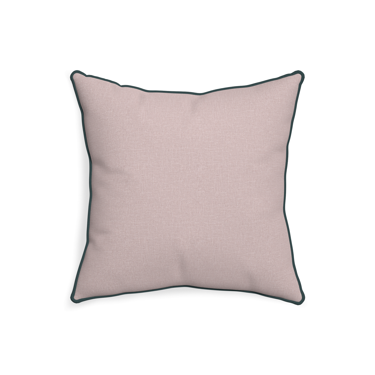 20-square orchid custom mauve pinkpillow with p piping on white background