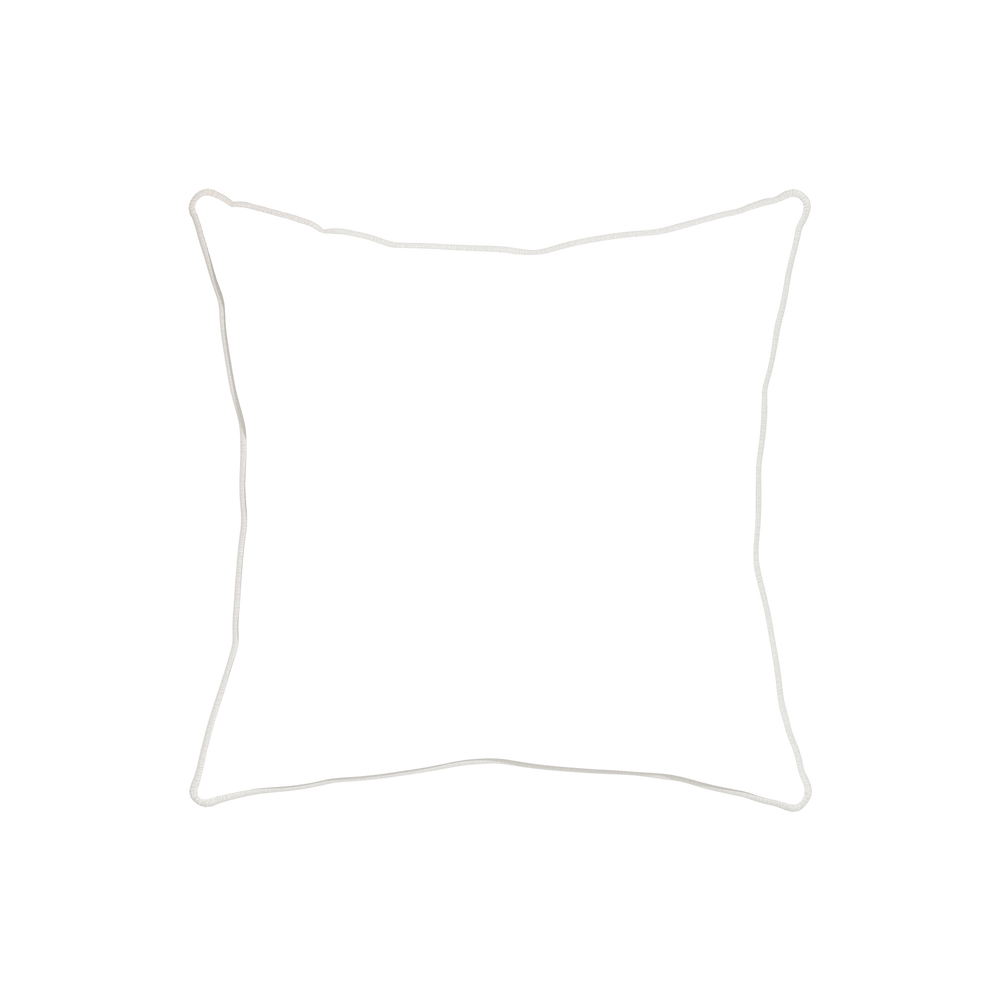 20-square beatrice custom embroidered wavepillow with ivory piping on white background