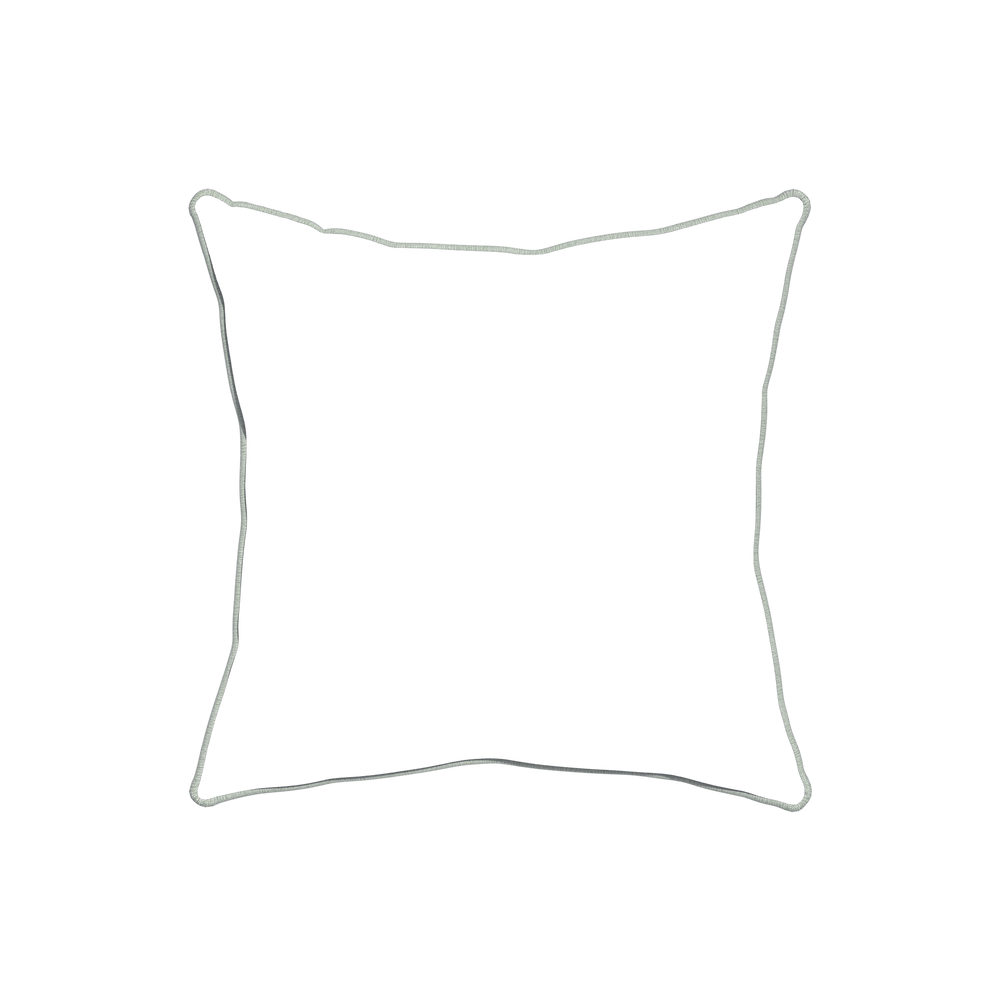 20-square beatrice custom embroidered wavepillow with sea piping on white background
