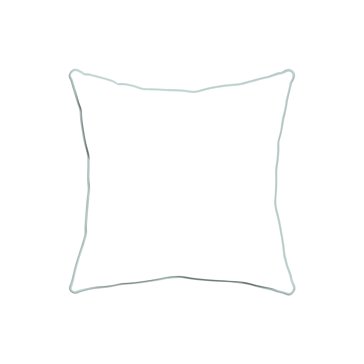 20-square hayes sea salt custom blue geometric pillow with powder piping on white background