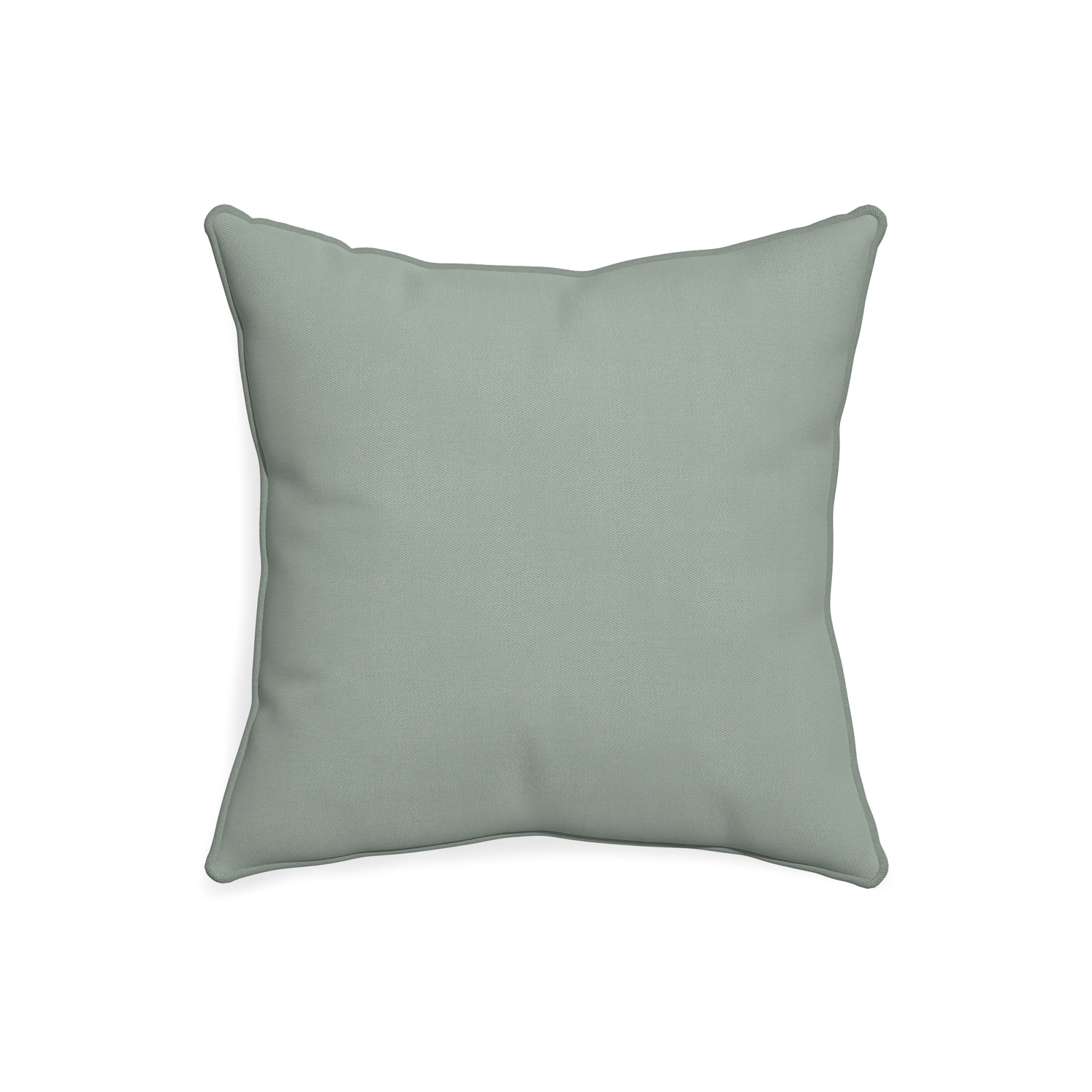 20-square sage custom sage green cottonpillow with sage piping on white background