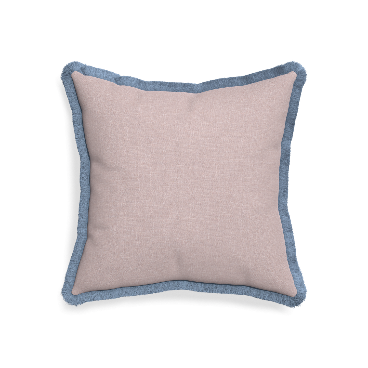 20-square orchid custom mauve pinkpillow with sky fringe on white background