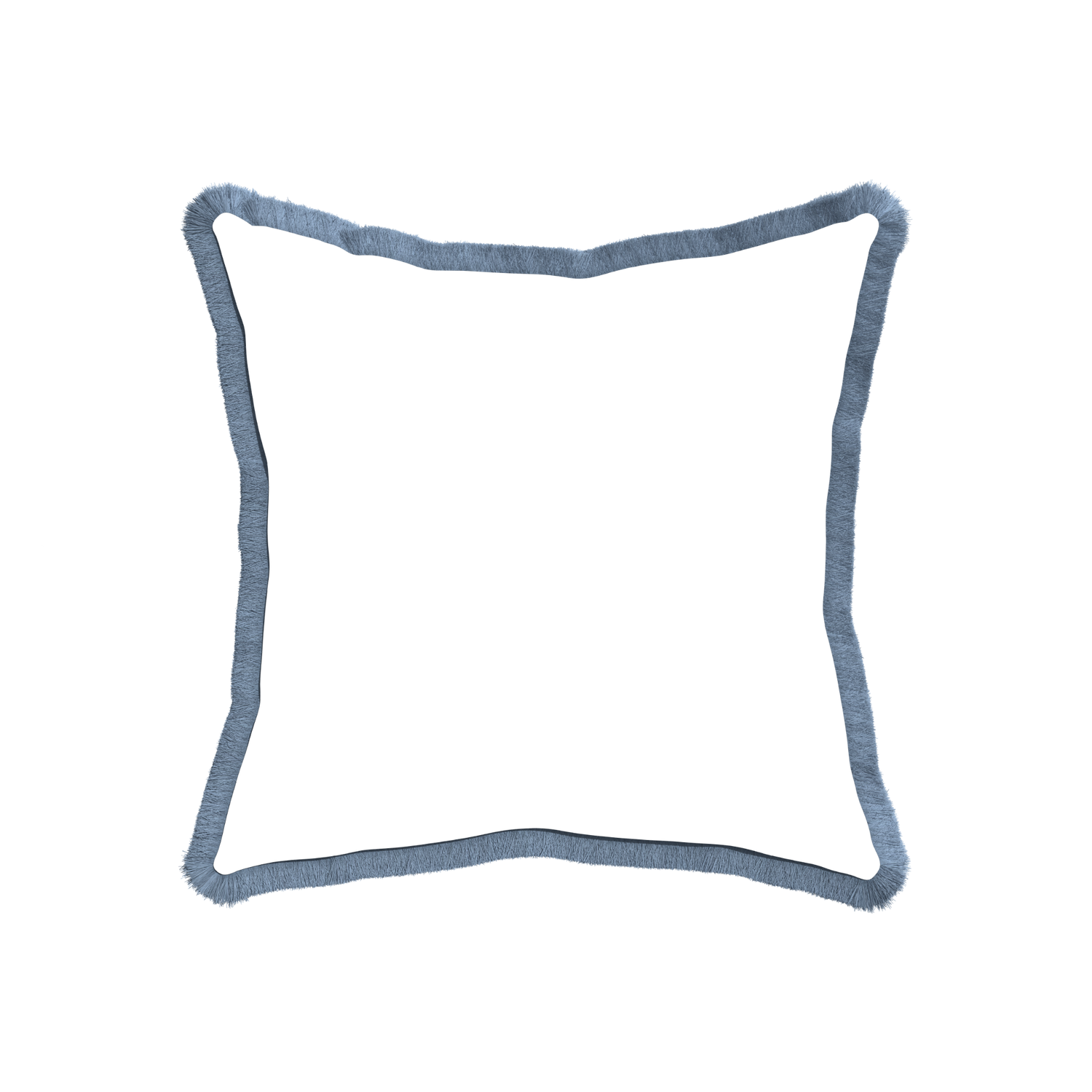 20-square hayes sea salt custom blue geometric pillow with sky fringe on white background