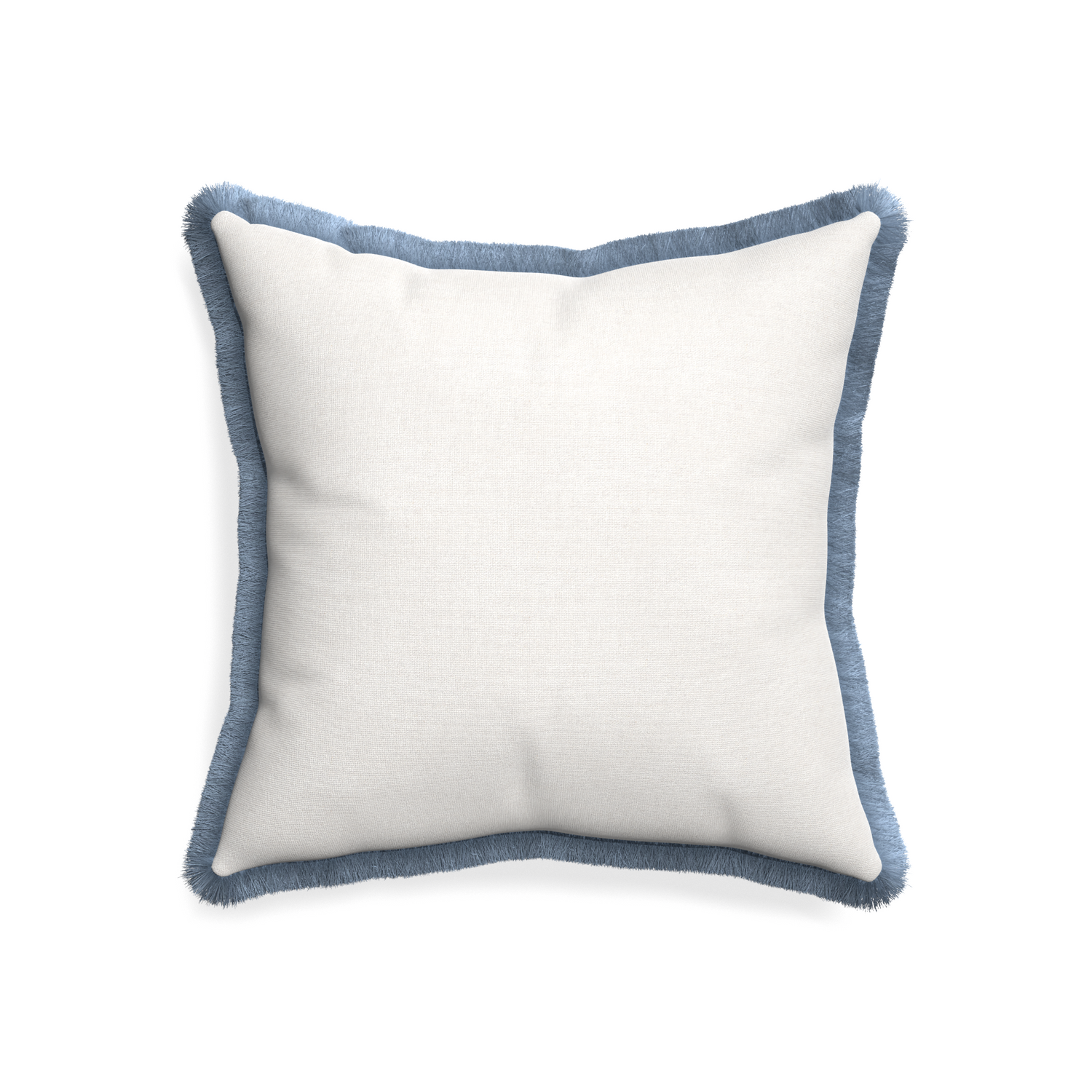 20-square flour custom pillow with sky fringe on white background