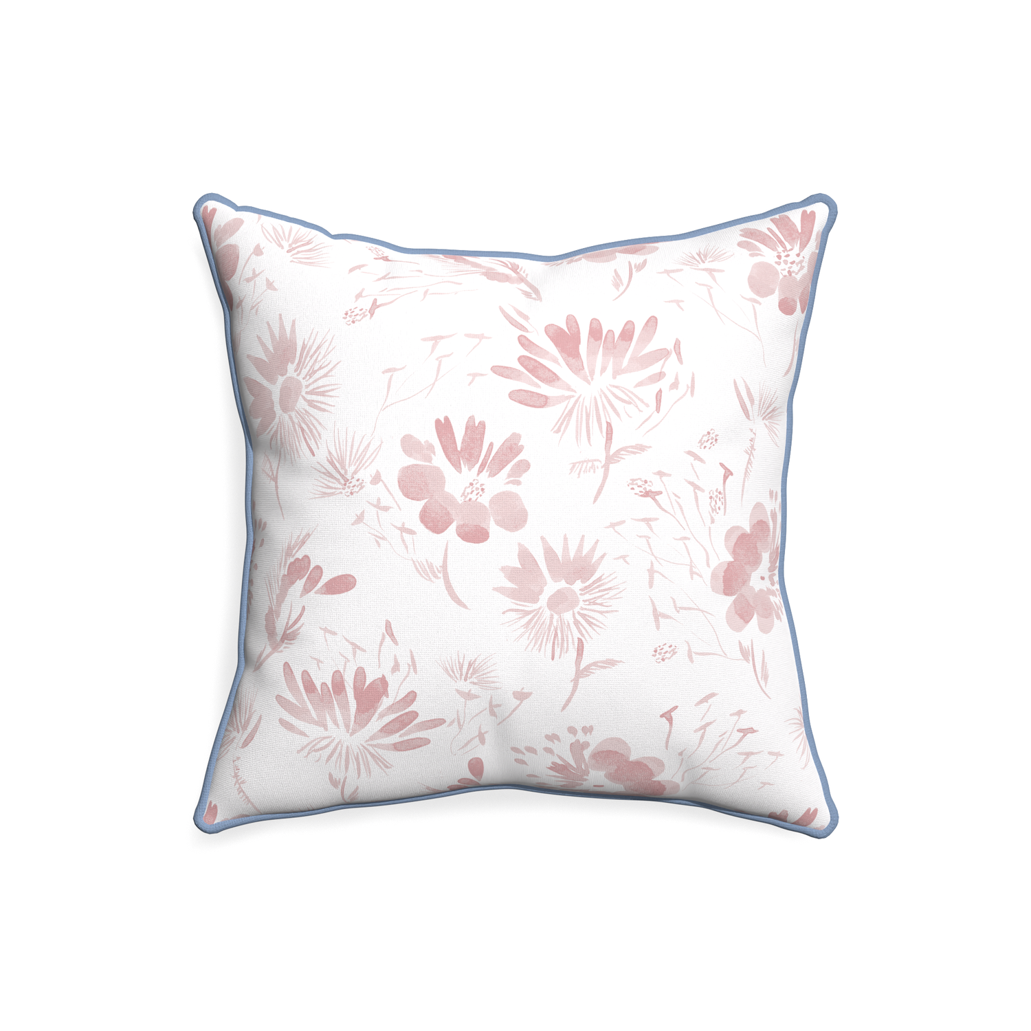 20-square blake custom pink floralpillow with sky piping on white background