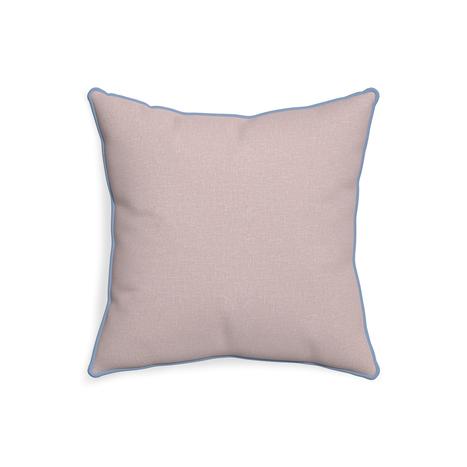 20-square orchid custom mauve pinkpillow with sky piping on white background