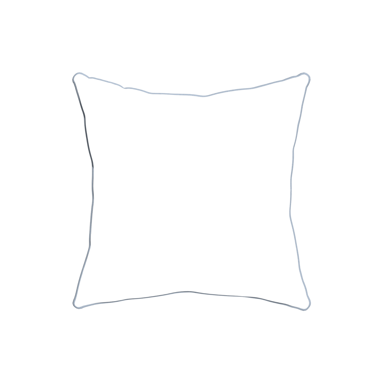 20-square hayes coral custom coral geometricpillow with sky piping on white background