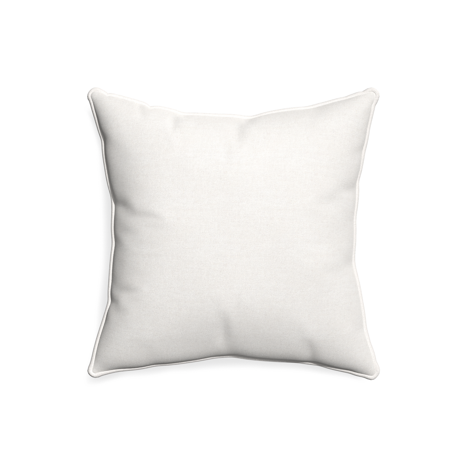 20-square flour custom pillow with snow piping on white background