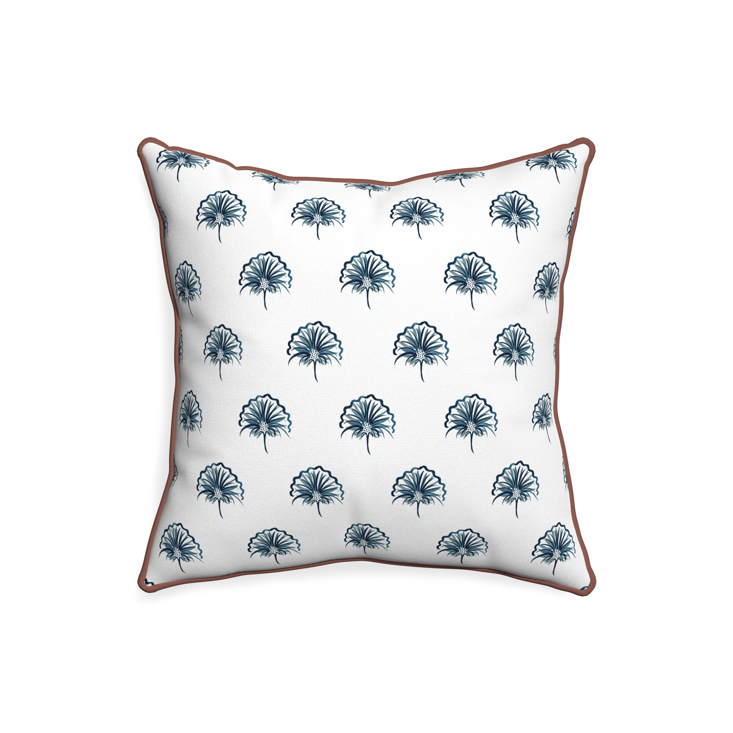 20-square penelope midnight custom floral navypillow with w piping on white background