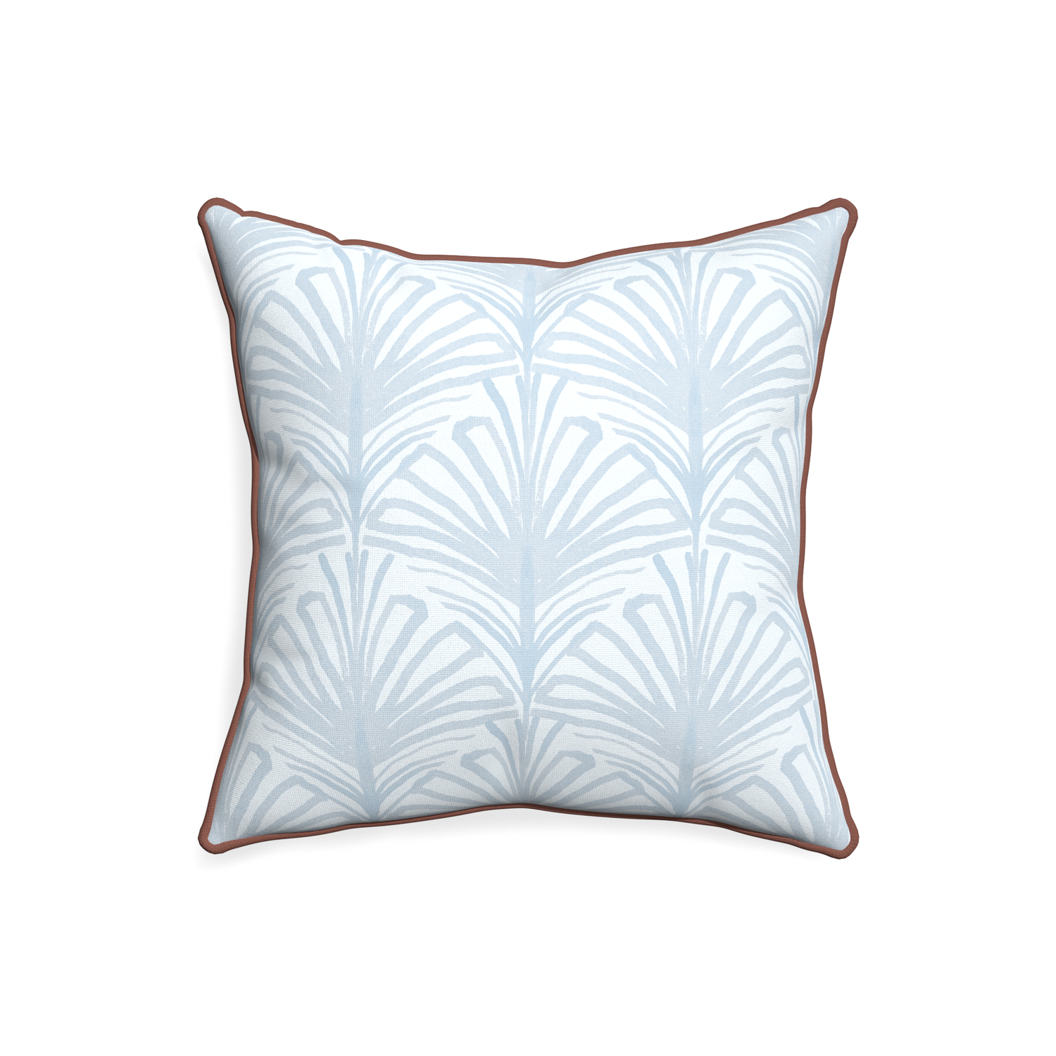 20-square suzy sky custom pillow with w piping on white background