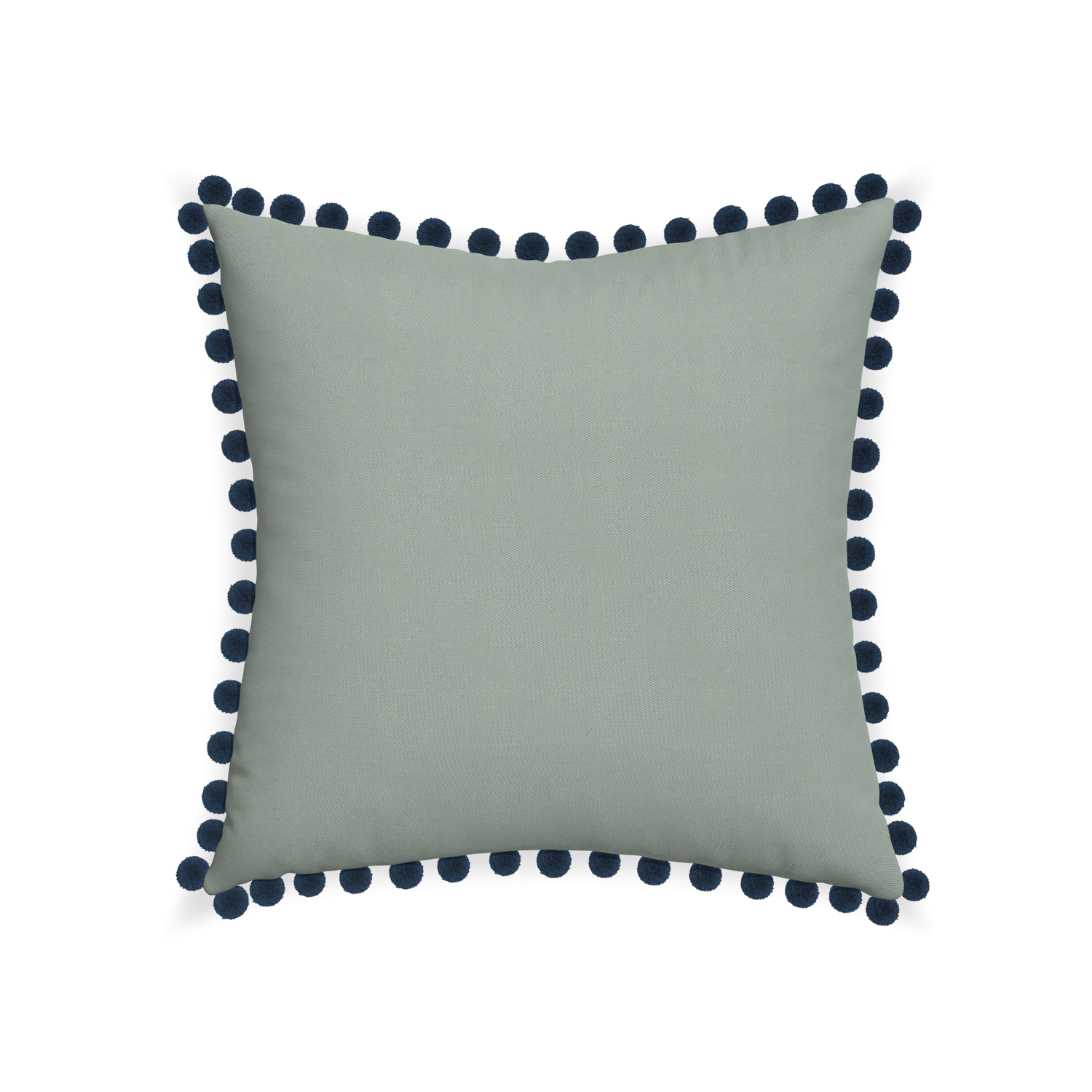 22-square sage custom sage green cottonpillow with c on white background