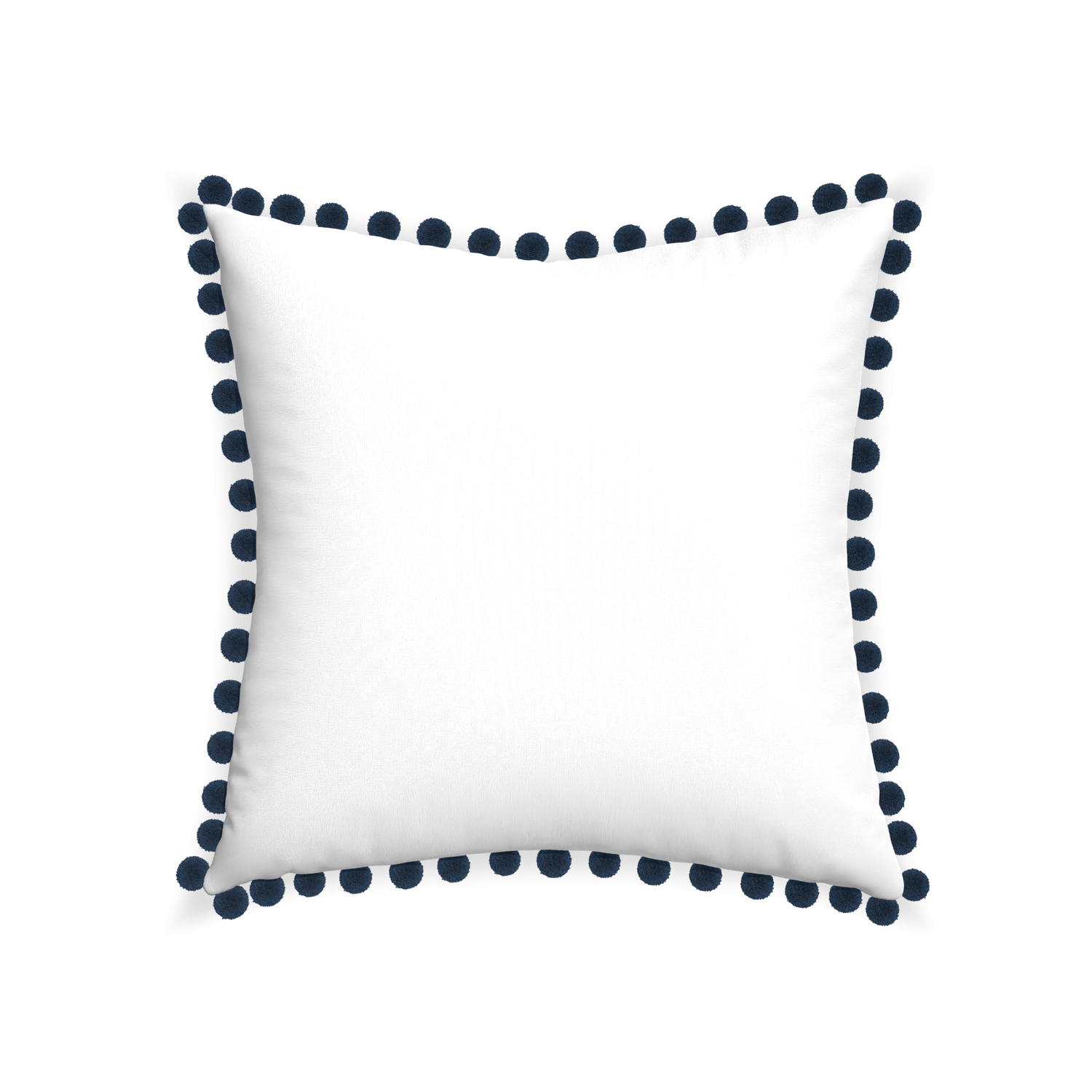 22-square snow custom white cottonpillow with c on white background