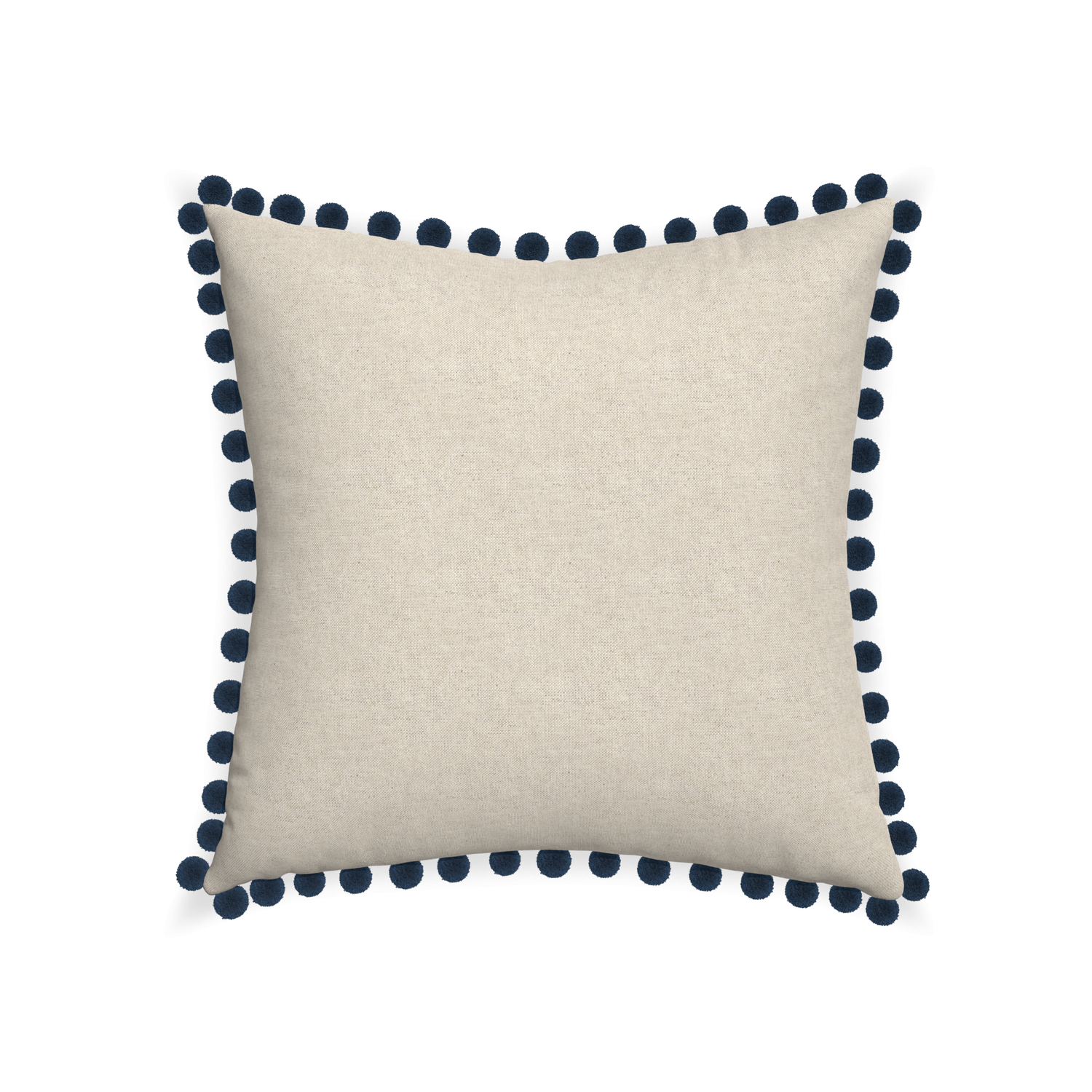 22-square oat custom light brownpillow with c on white background