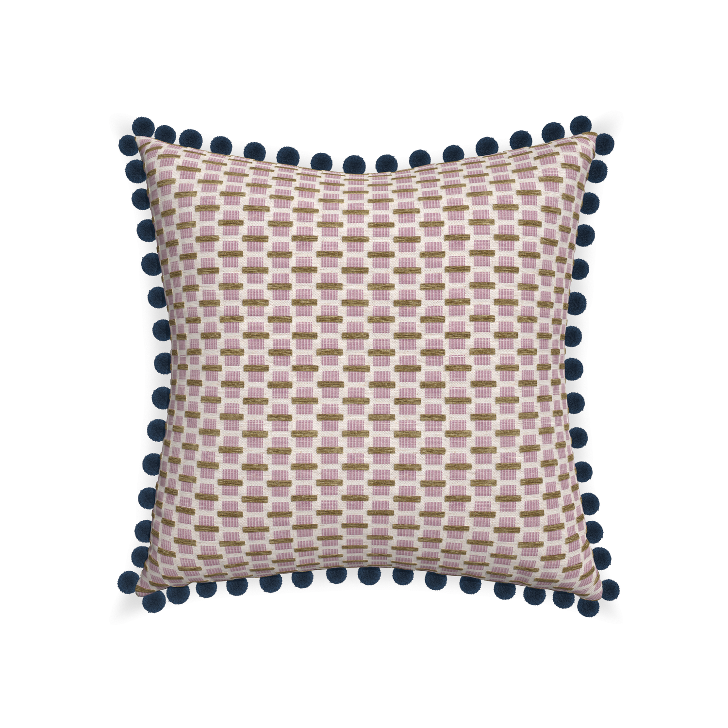 22-square willow orchid custom pink geometric chenillepillow with c on white background